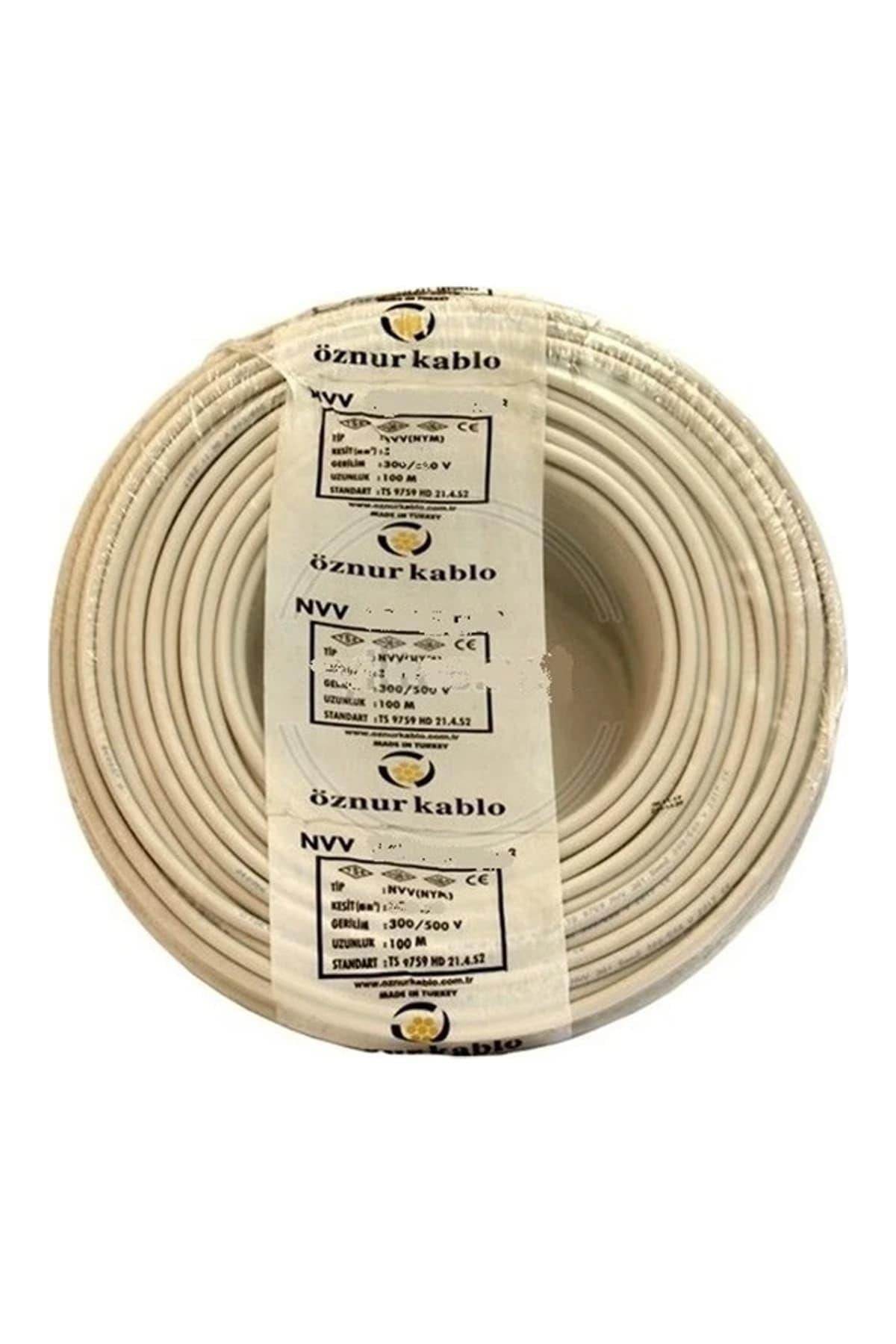 Öznur 3*2,5 Mm Antigron Elektrik Kablosu  100 Metre |Aydınlatmacım|Elektrik Kabloları|ÖZNUR|CKR-K058