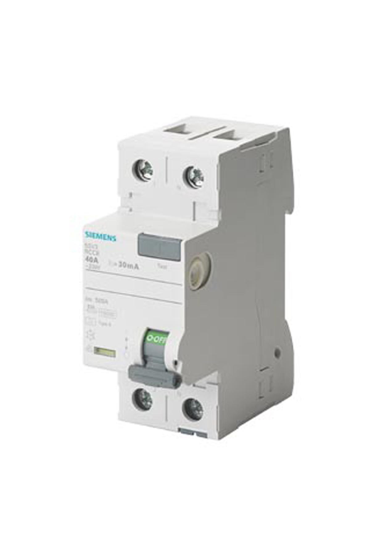 Uygun Fiyatlı Siemens Monofaze  40 A 30 Ma Devre Kesici Hayat Koruma Kaçak Akım Rölesi | Aydınlatmacım|Kaçak Akım Röleleri|SİEMENS|SMSKCM-040