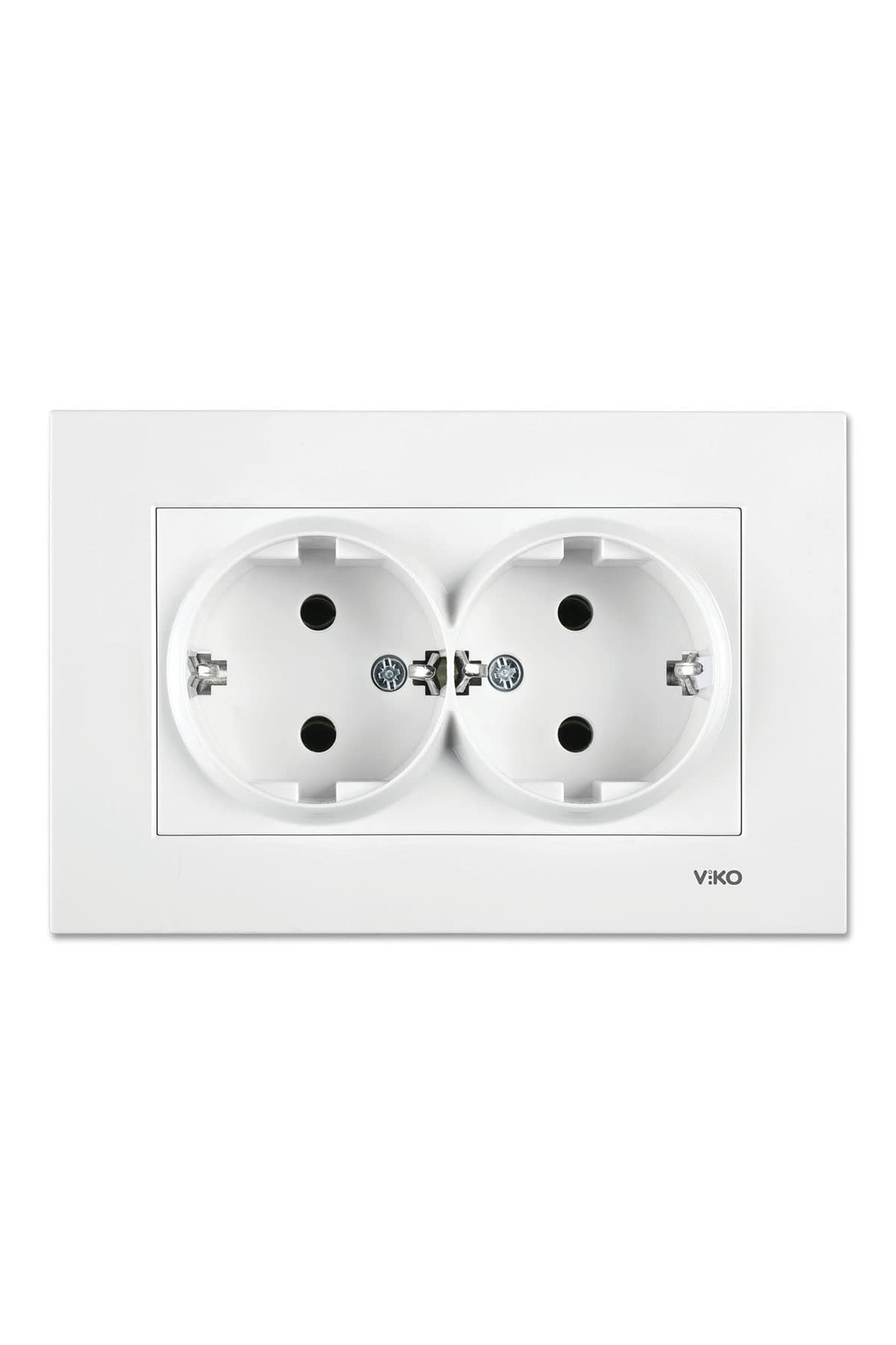 VİKO KARRE BEYAZ 2 Lİ PRİZ