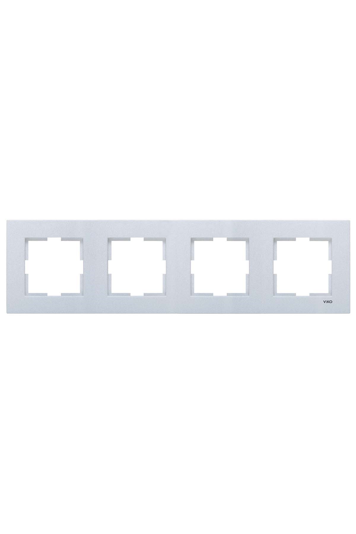 VİKO NOVELLA GÜMÜŞ 4 LÜ ÇERÇEVE