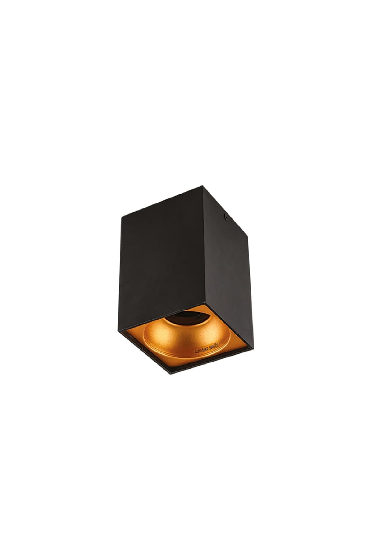 CT 5420 BERGAMA  SIVA ÜSTÜ ARMATÜR  (GU-10 DUY) (SİYAH+GOLD)