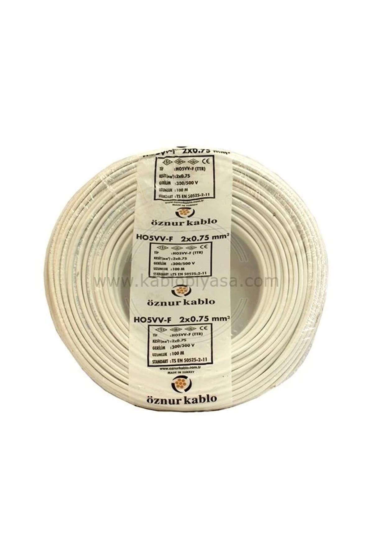 Öznur 2*0,75 Mm Ttr Elektrik Kablosu 100 Metre |Aydınlatmacım|Elektrik Kabloları|ÖZNUR|CKR-K061