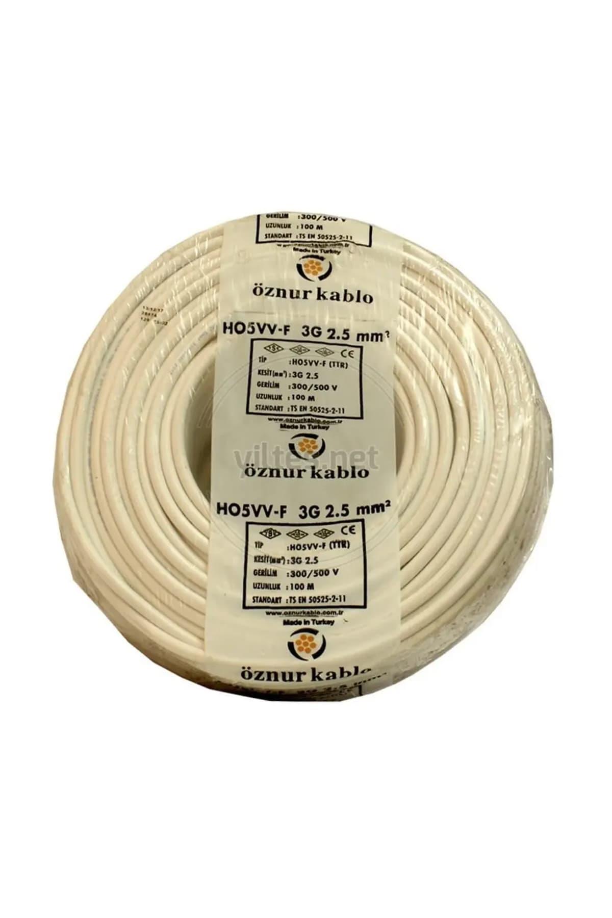 Öznur 3*2,5 Mm Ttr Elektrik Kablosu  100 Metre |Aydınlatmacım|Elektrik Kabloları|ÖZNUR|CKR-K056