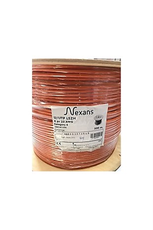 Nexans Cat 6 U UTP 4 Çift 500 M 23 AWG Halojen Free HF Ethernet İnternet  Kablosu | Aydınlatmacım