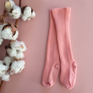 Koyu Pembe Fitilli Bebek - Çocuk Çorabı