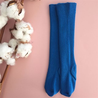 Mavi Fitilli Bebek - Çocuk Çorabı