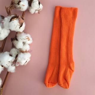 Turuncu Fitilli Bebek - Çocuk Çorabı