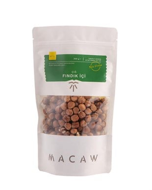 Macaw Naturel Çiğ Fındık 250 GR