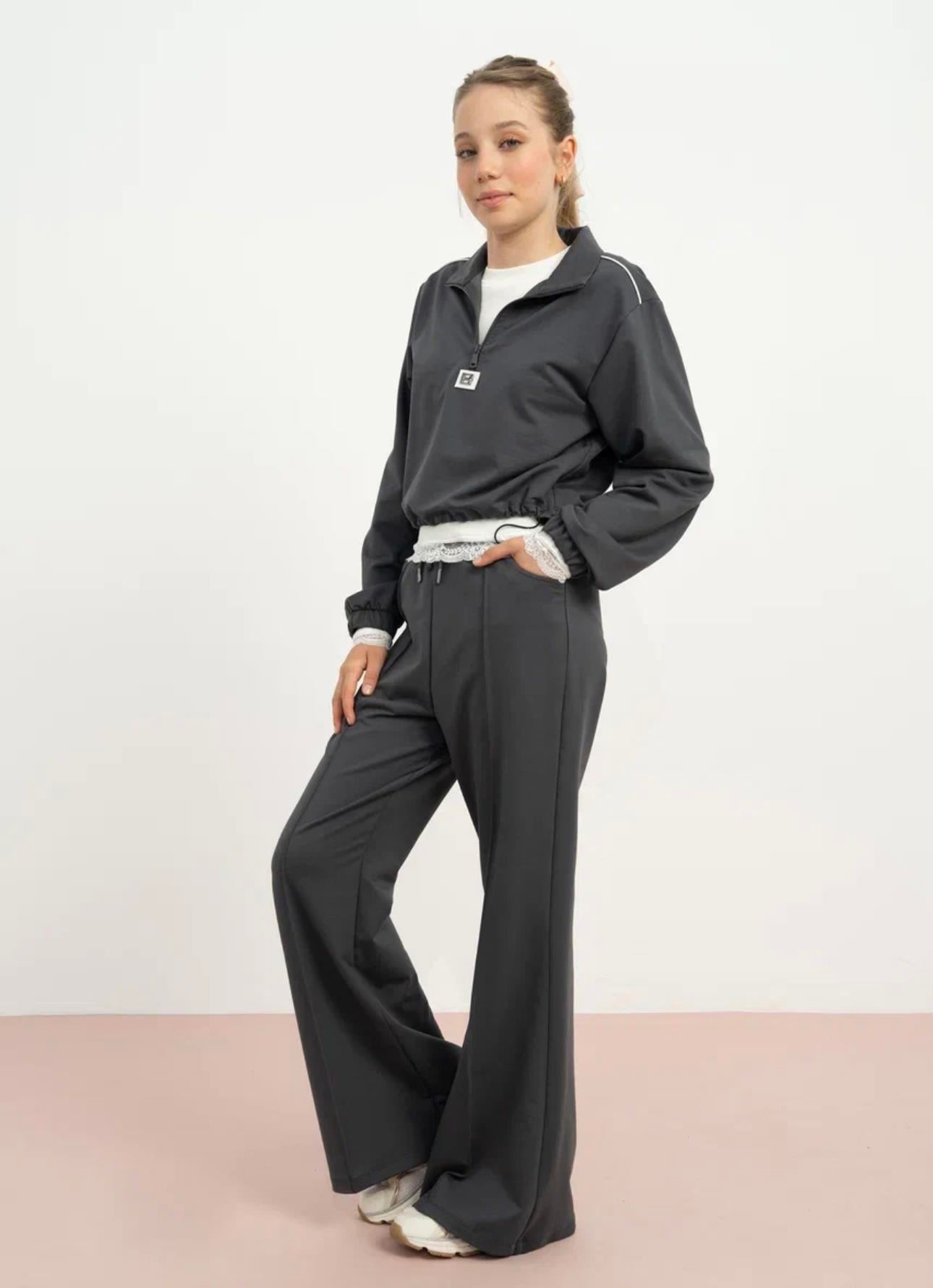 3 LÜ KIZ ÇOCUK TAKIM ANTRASİT