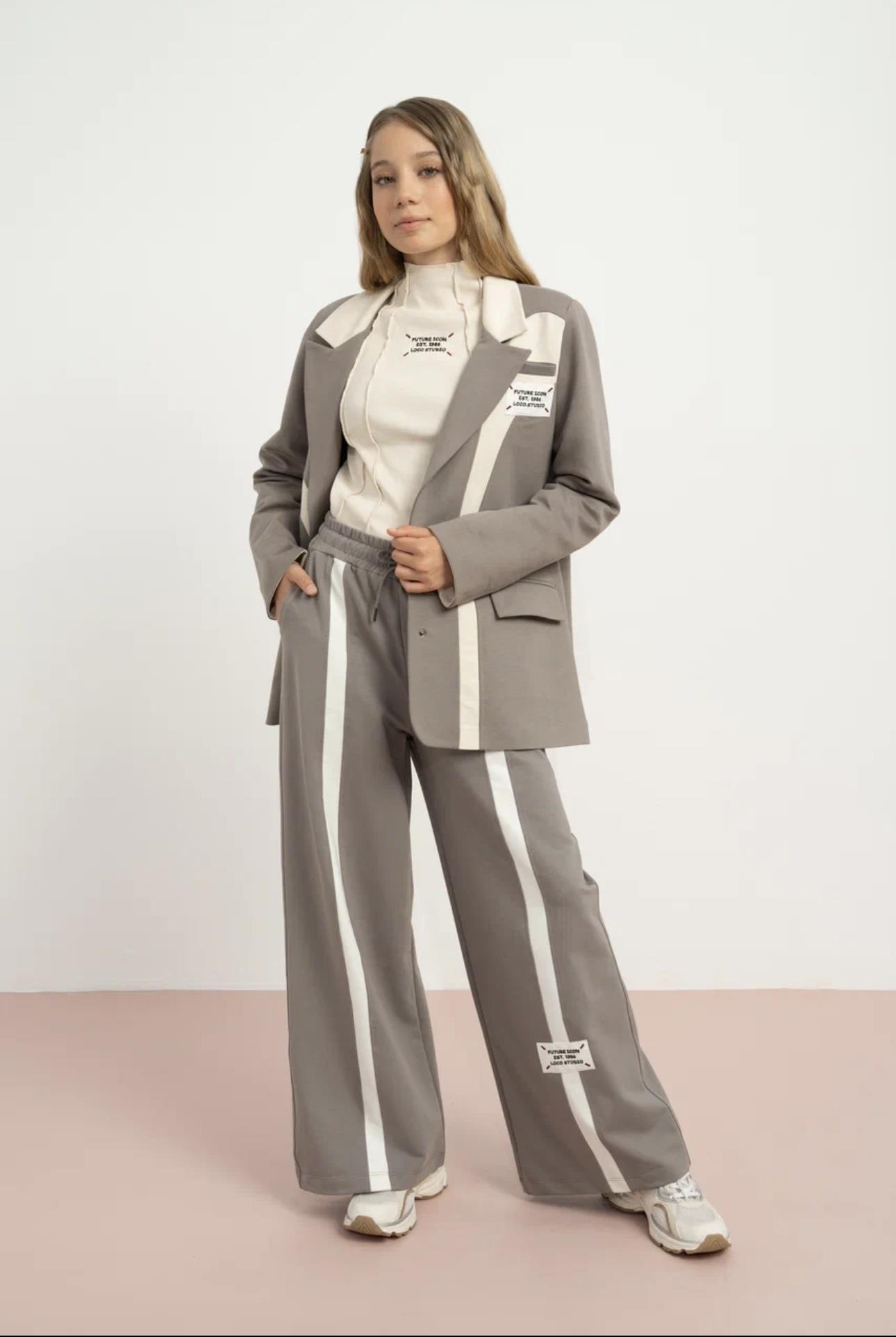 BLAZER CEKETLİ TAKIM GRİ