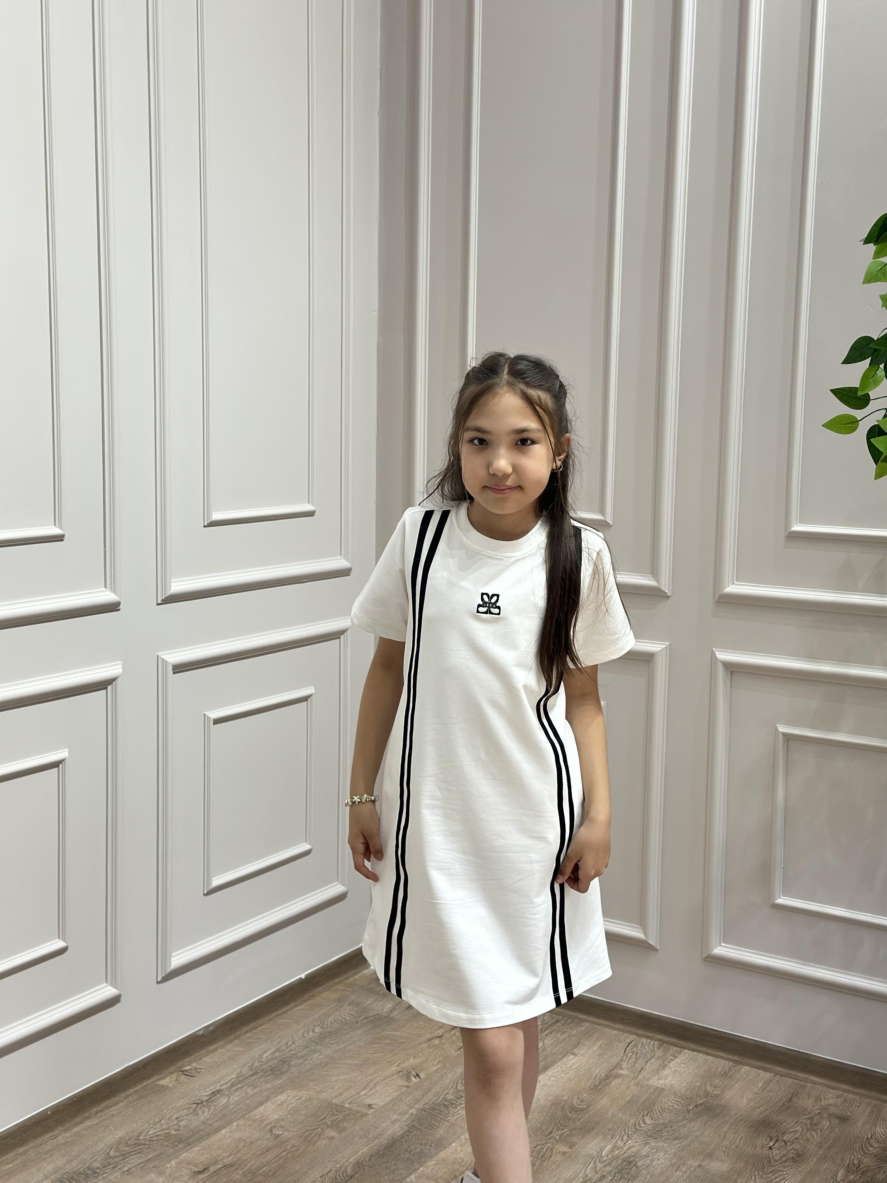 ÇİZGİLİ BELDEN BÜZGÜLÜ ELBİSE