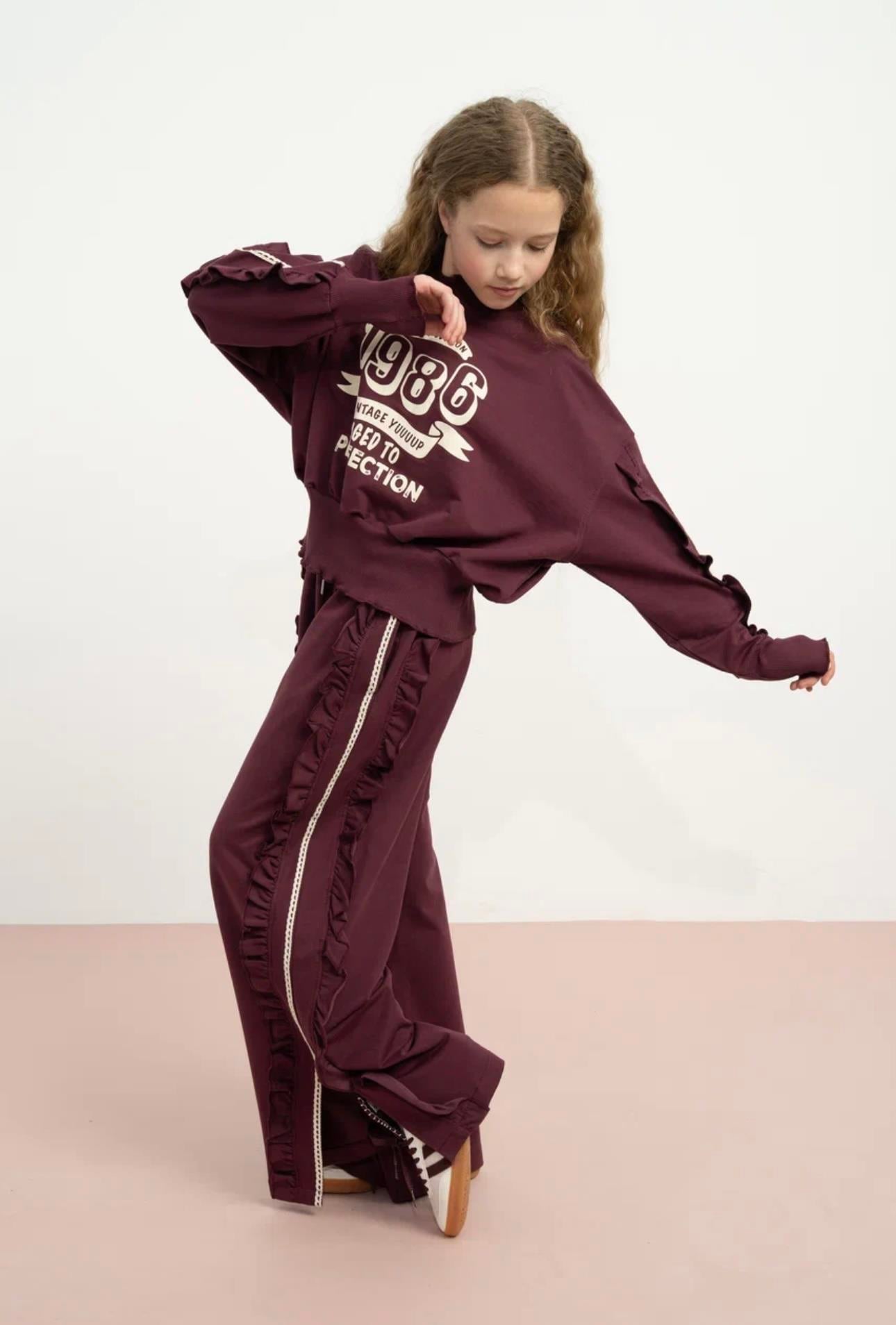 FIRFIR DETAYLI BASKILI TAKIM BORDO