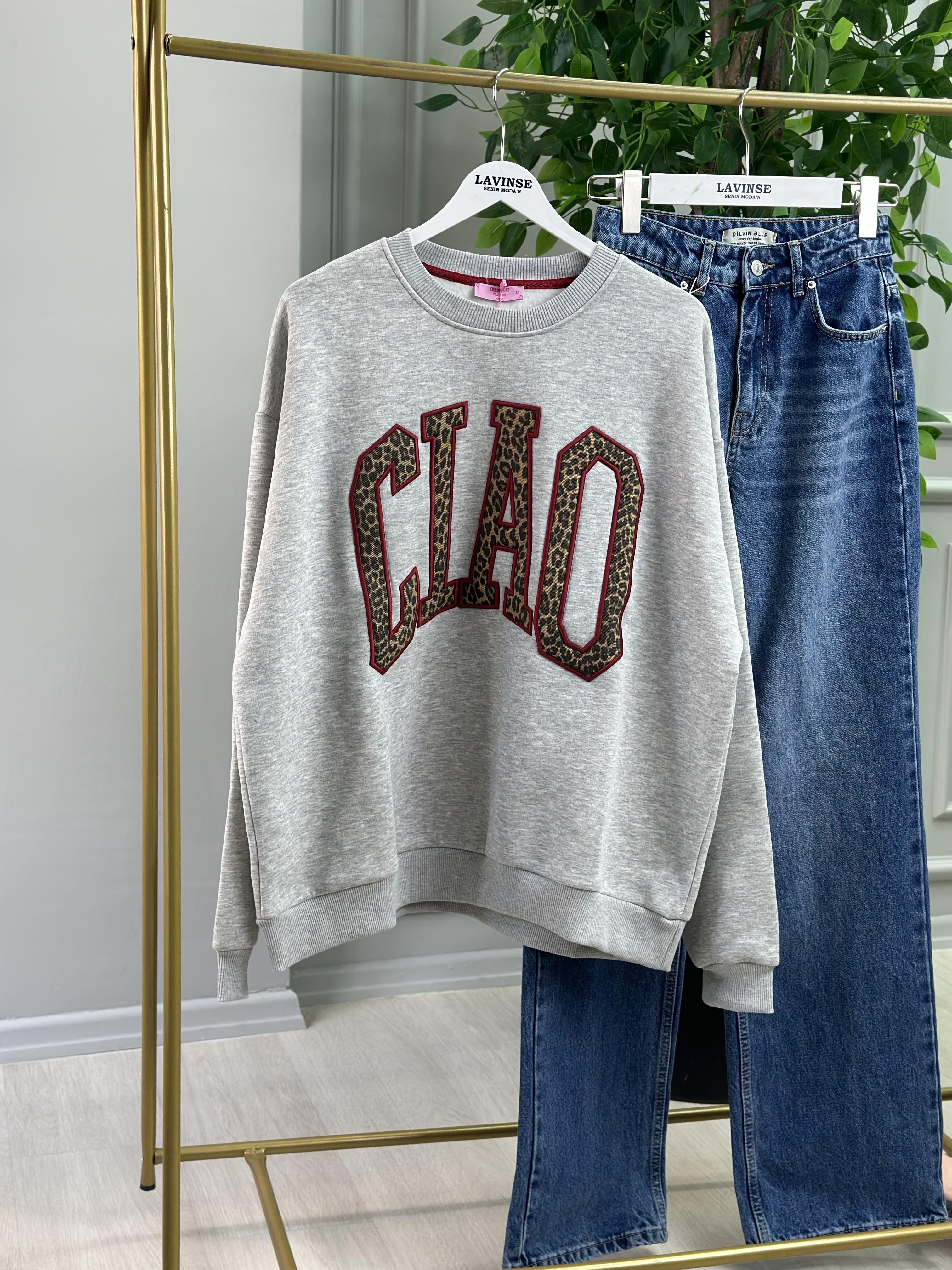 GRİ ŞARDONLU SWEATSHIRT