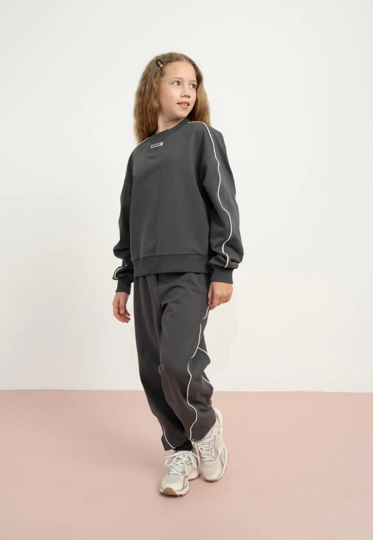 OVERSİZE BİYELİ EŞOFMAN TAKIMI ANTRASİT