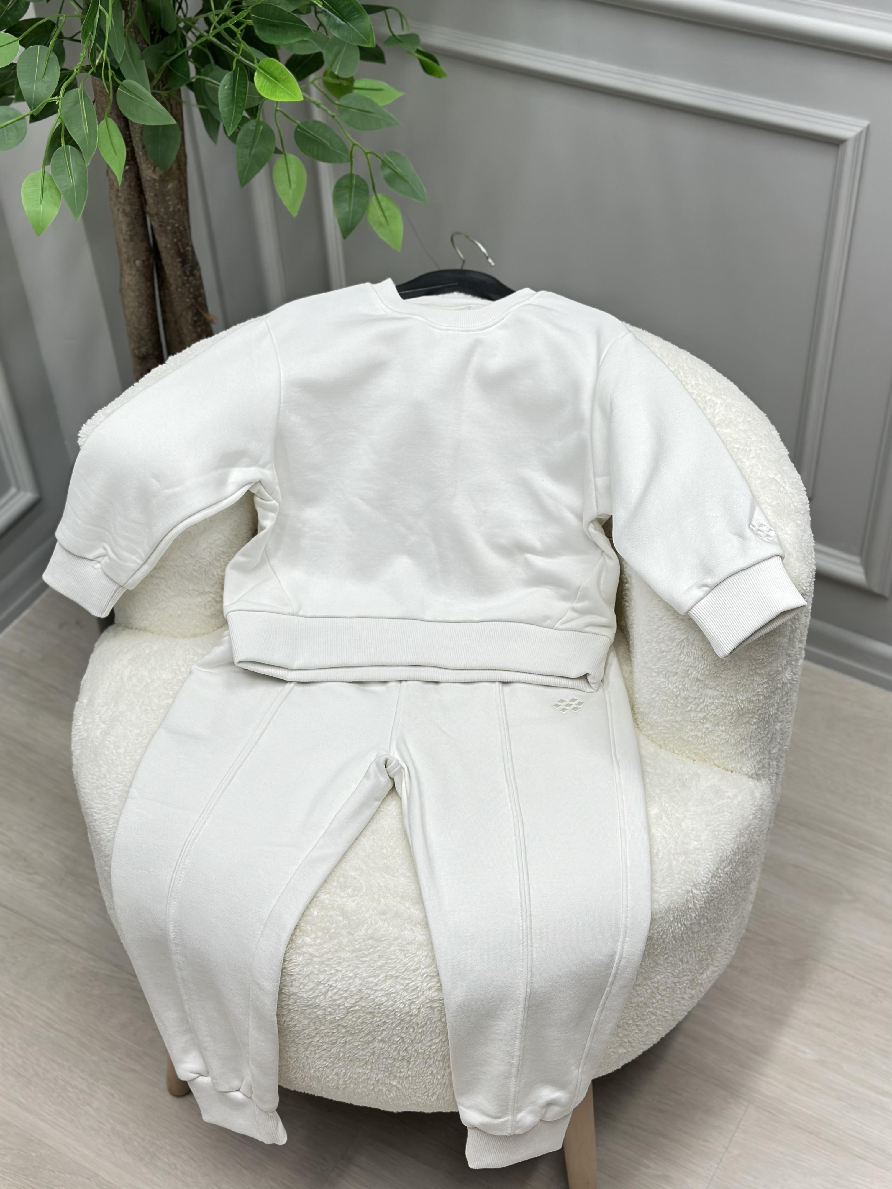 TOMMY LİFE ŞARDONSUZ EKRU EŞOFMAN TAKIMI