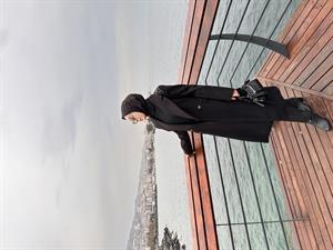 Siyah Zımba Detaylı Kaban