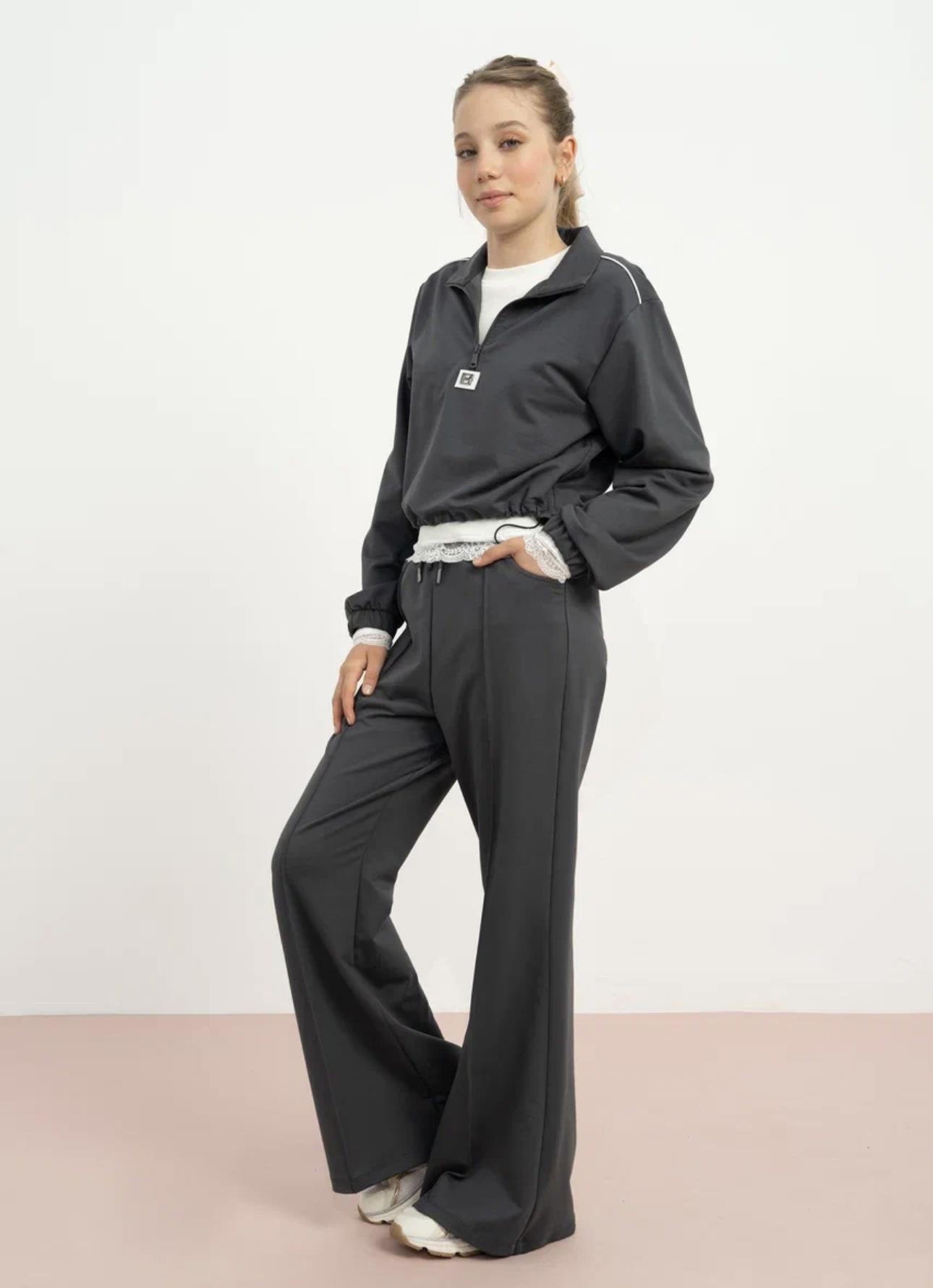 3 LÜ KIZ ÇOCUK TAKIM ANTRASİT