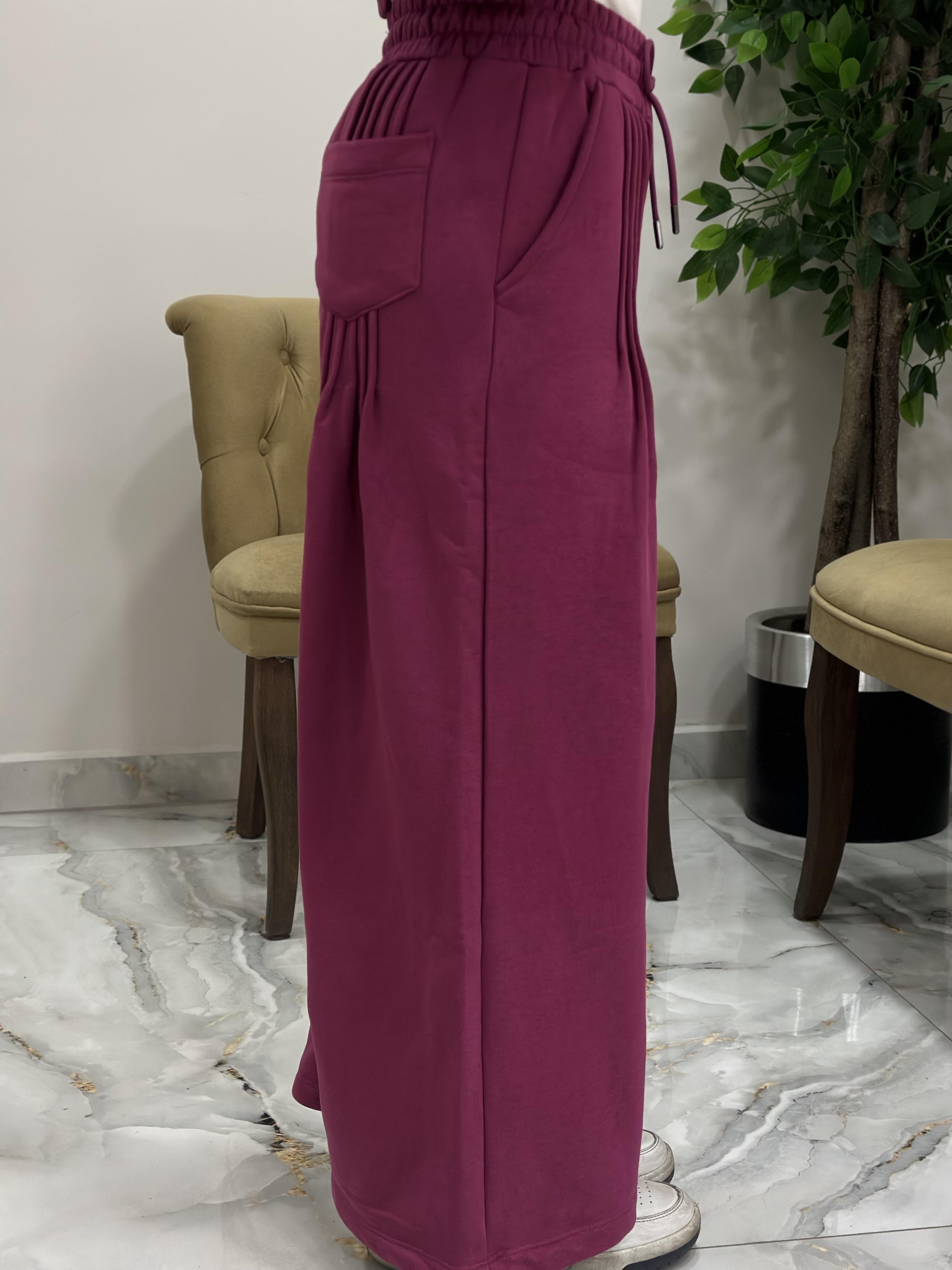 3İPLİK PİLELİ EŞOFMAN ALTI MÜRDÜM