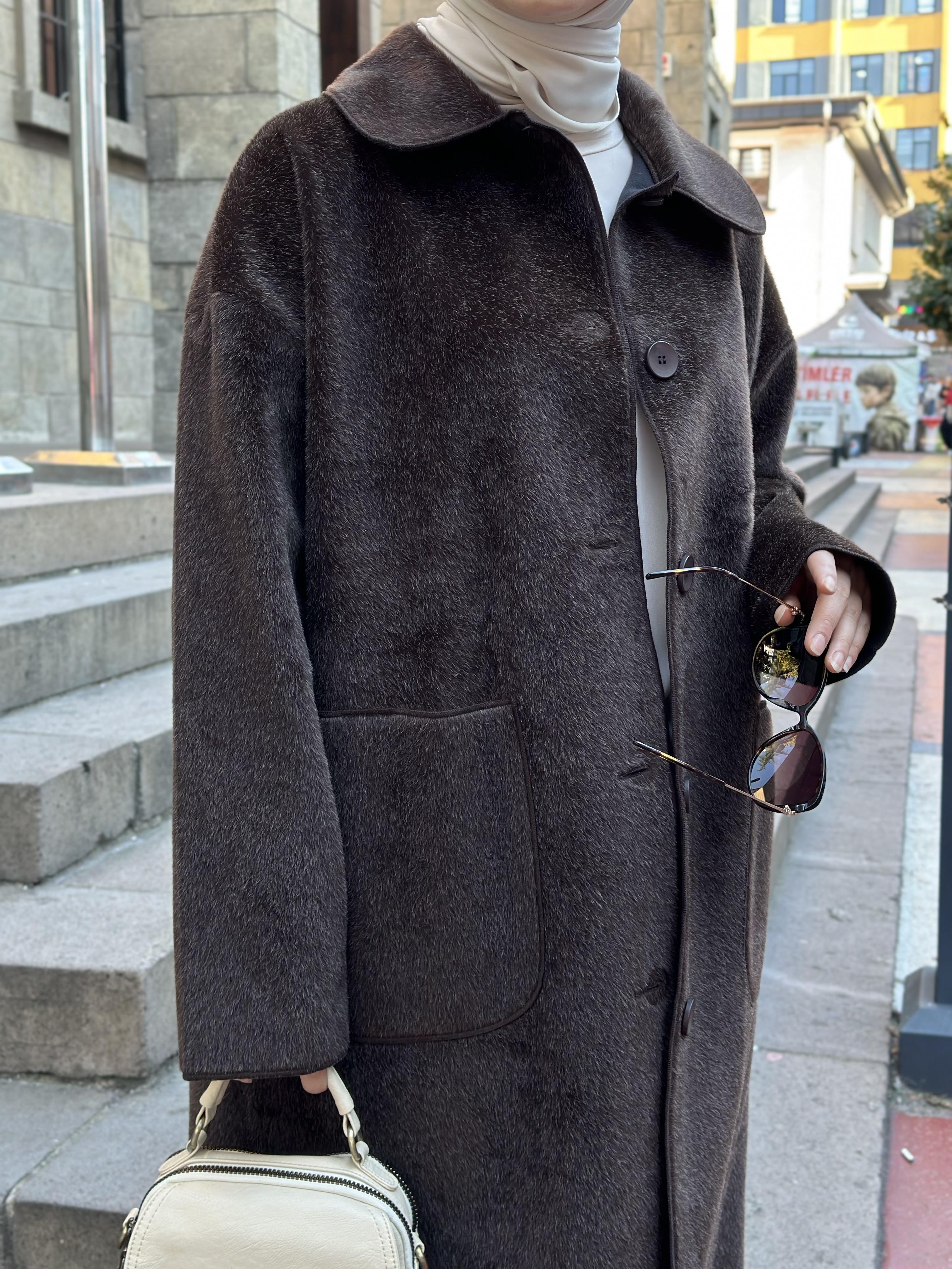 ACI KAHVE TÜYLÜ KABAN