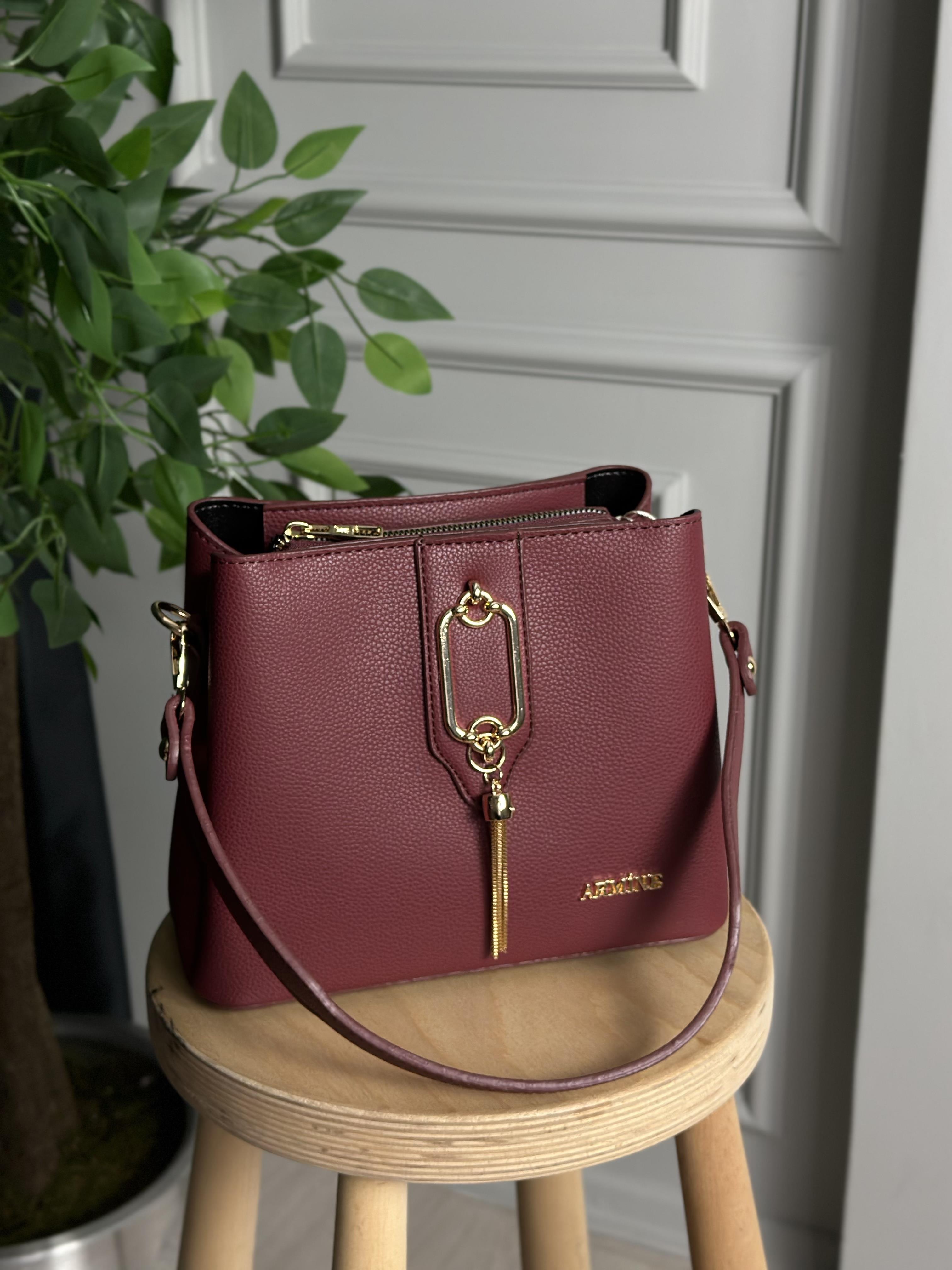 ARMİNE BORDO ÇANTA