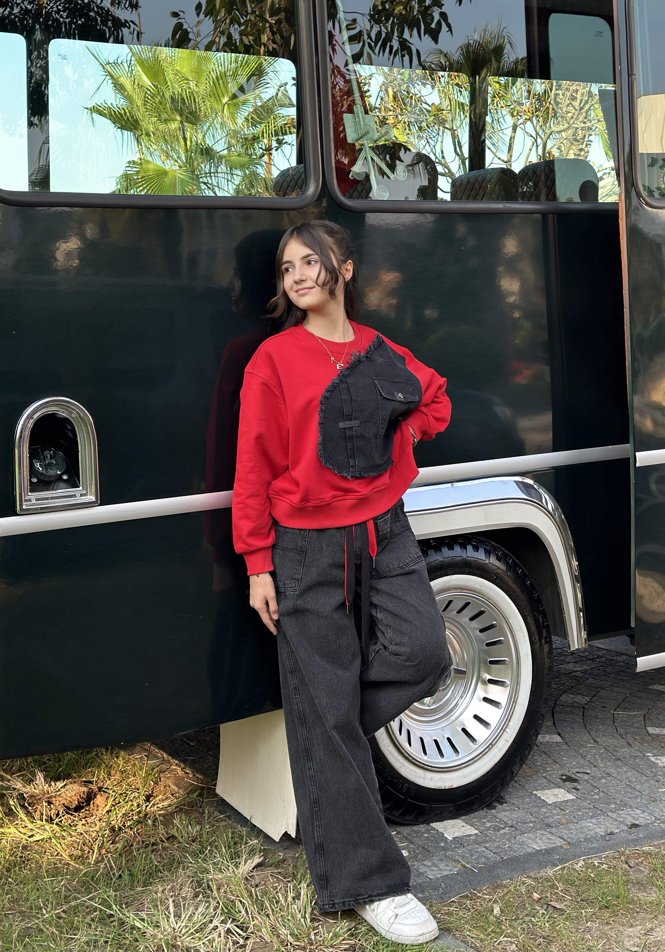 BELİ BAĞCIKLI KARGO CEP KOT PANTOLON