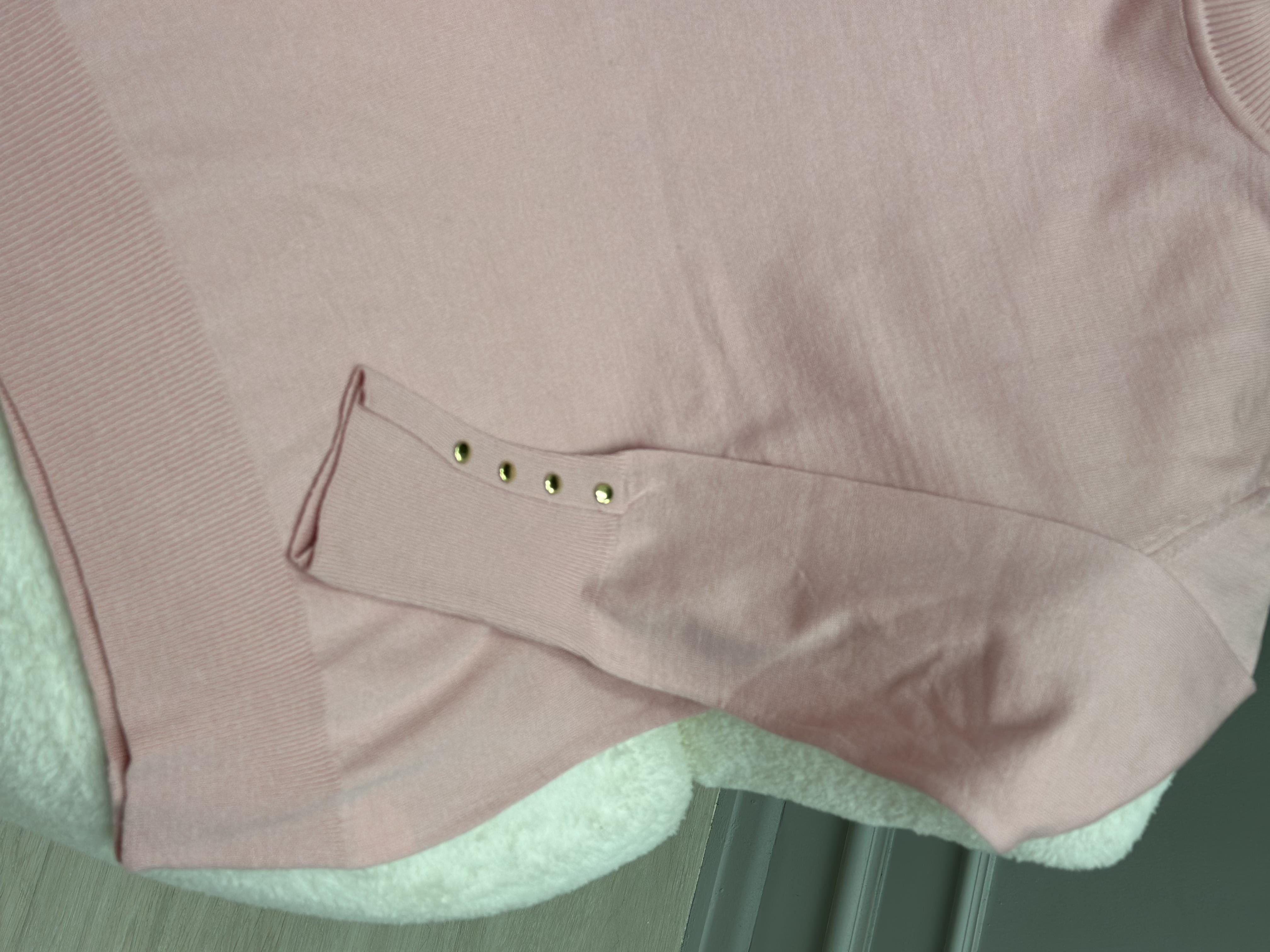 BOĞAZLI TRİKO PEMBE KAZAK