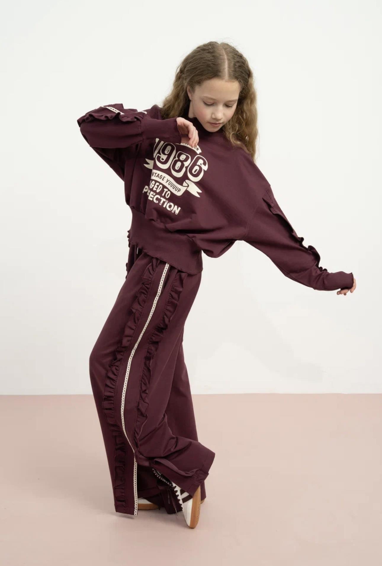 FIRFIR DETAYLI BASKILI TAKIM BORDO