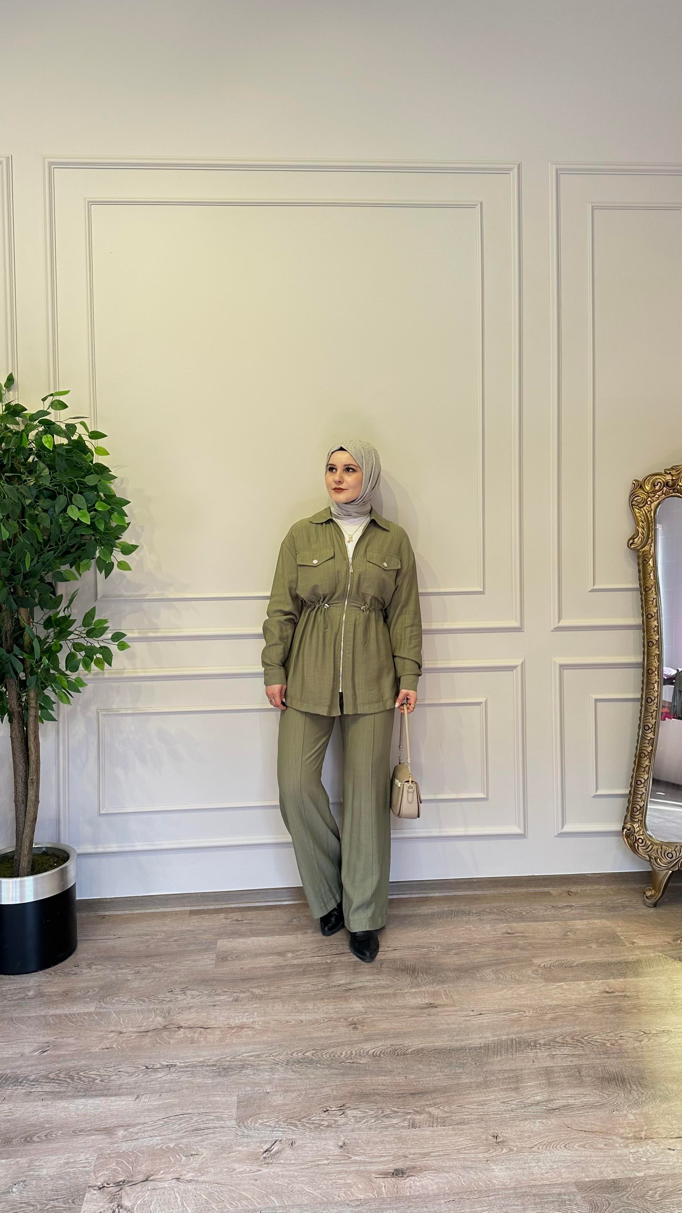 HAKİ FERMUARLI TAKIM