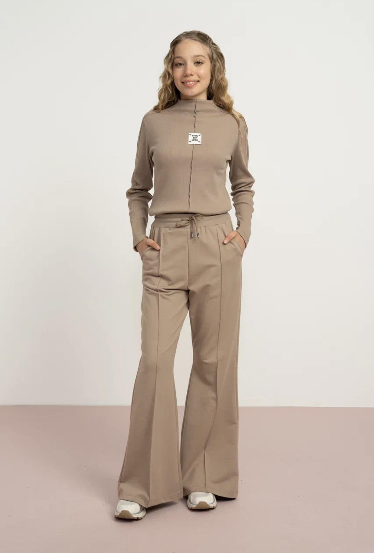 İSPANYOL PAÇA EŞOFMAN ALTI  VİZON