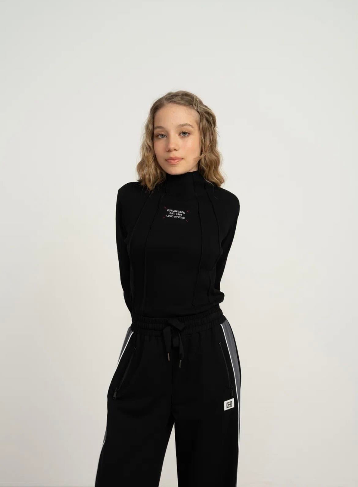 KAŞKORSE DİK YAKA BADİ SİYAH