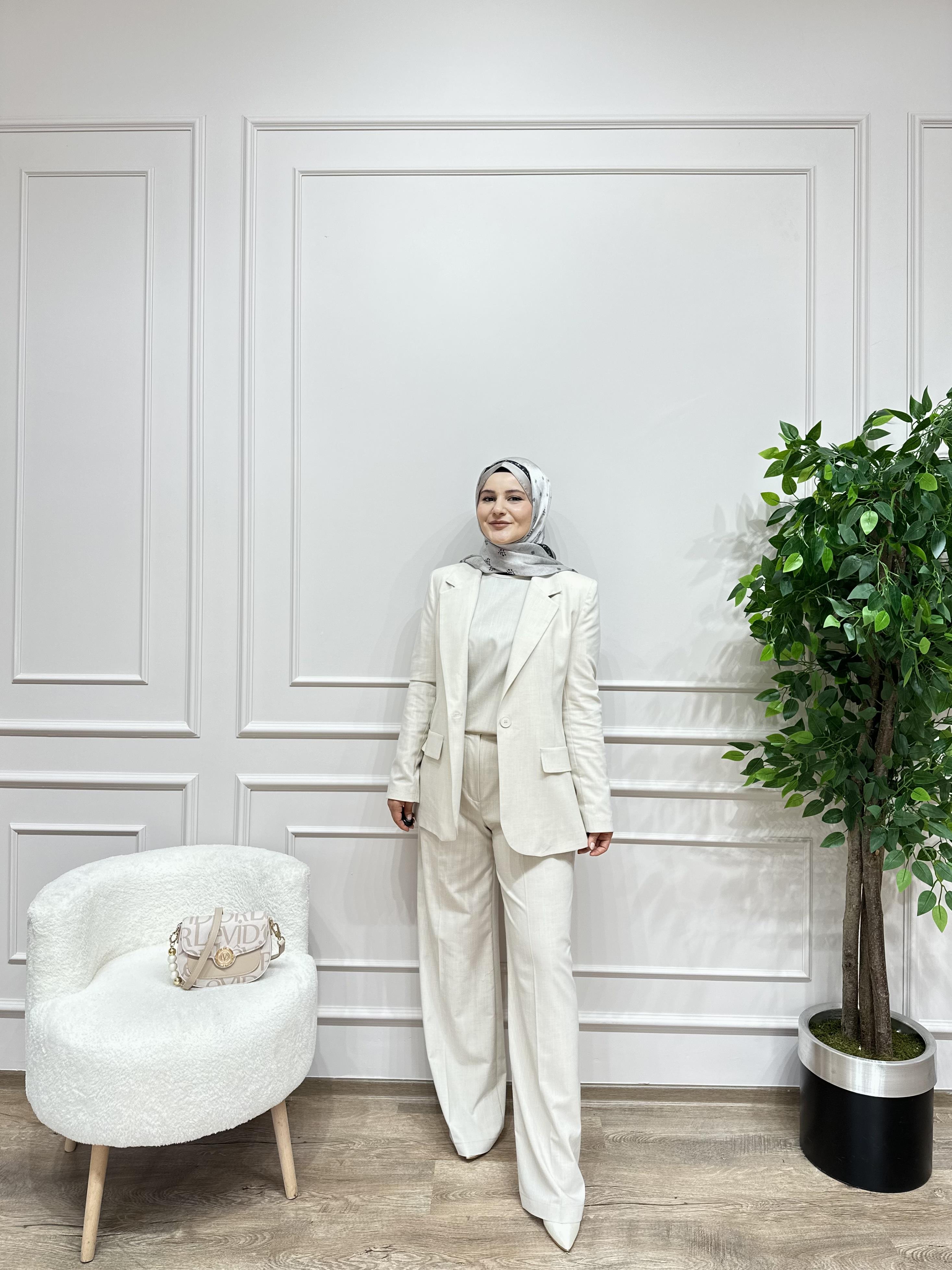 KETEN  ÜÇLÜ CEKET TAKIM