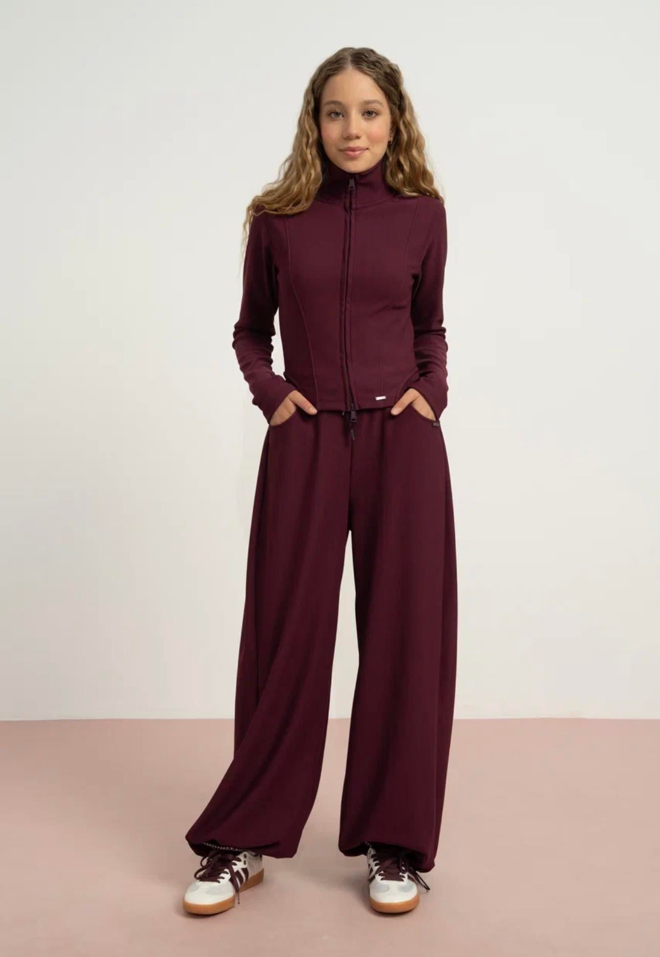 KORSELİ FİTİLLİ İKİLİ TAKIM BORDO