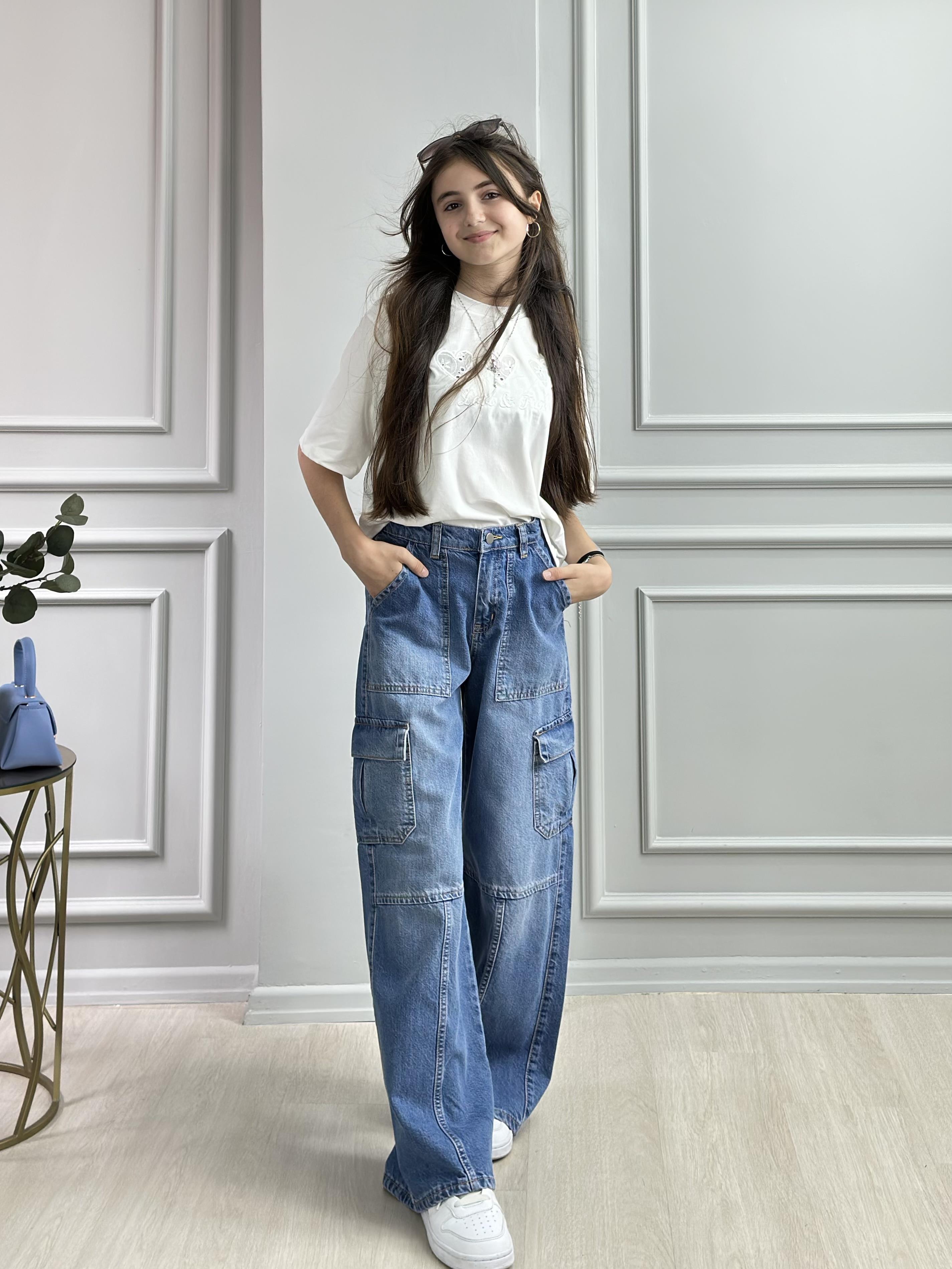 KOYU MAVİ KARGO CEP PANTOLON