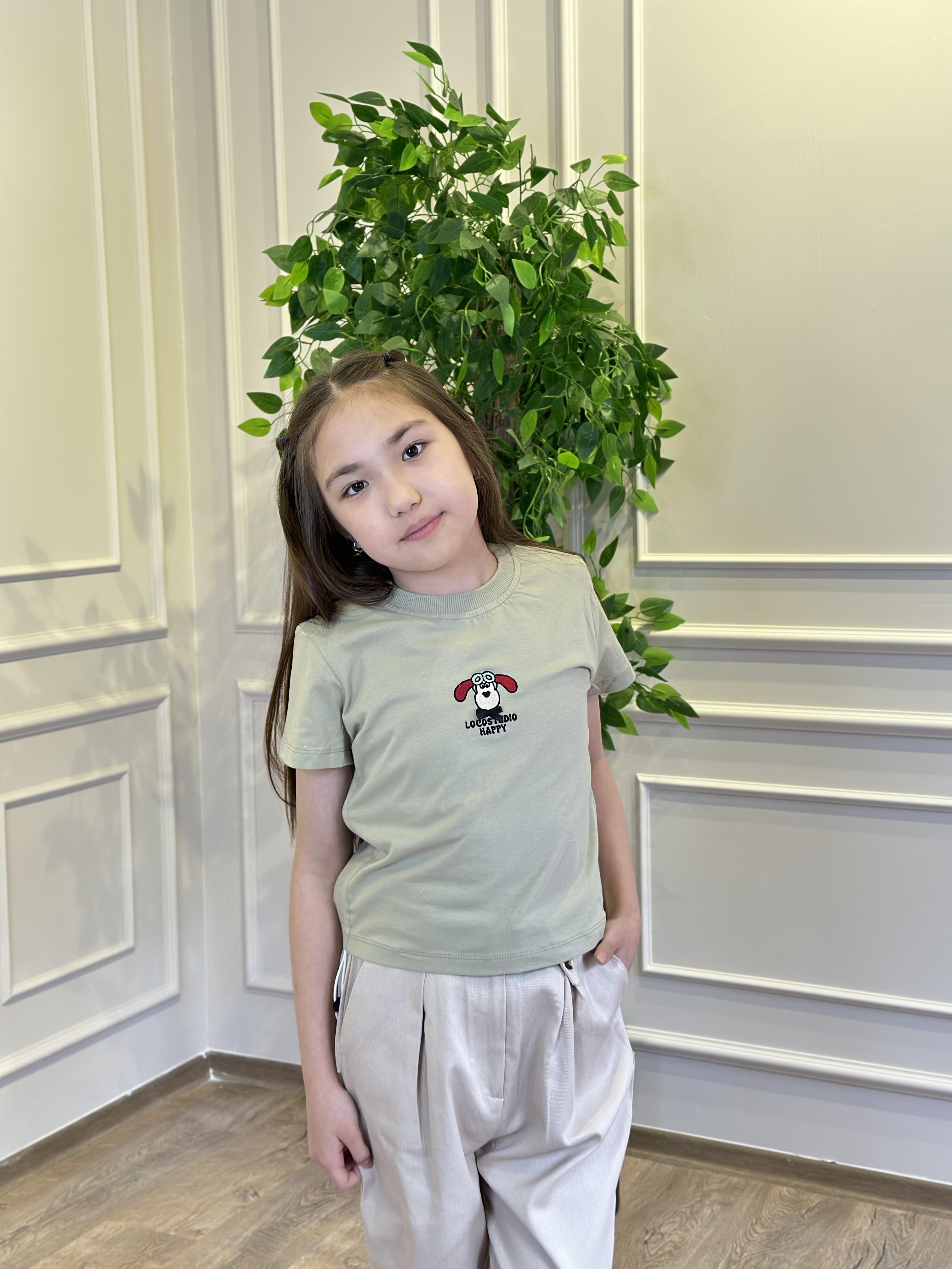 KUZU FİGÜRLÜ YEŞİL CROP TİŞÖRT