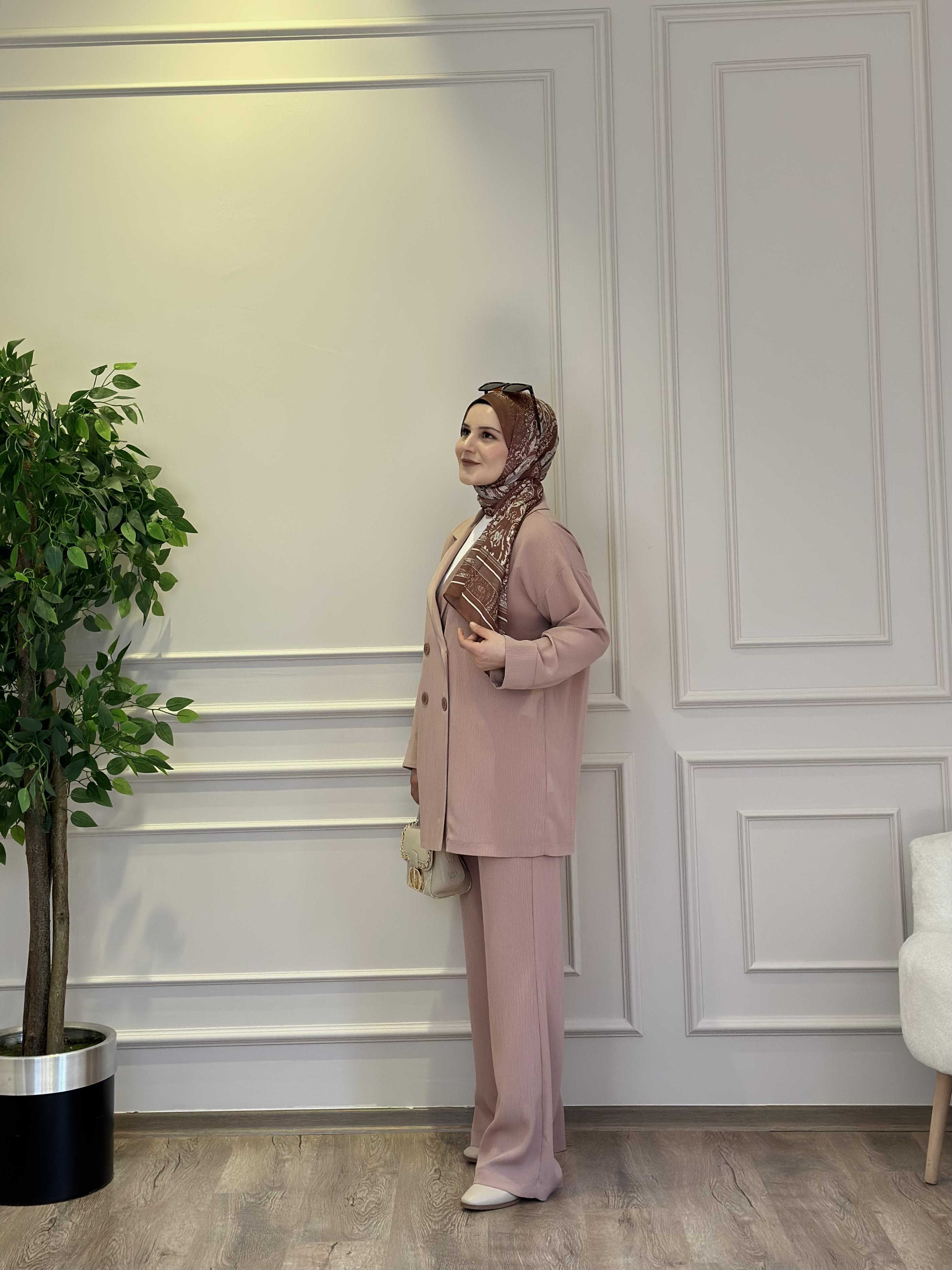 LEVİDOR PEMBE CEKET TAKIM