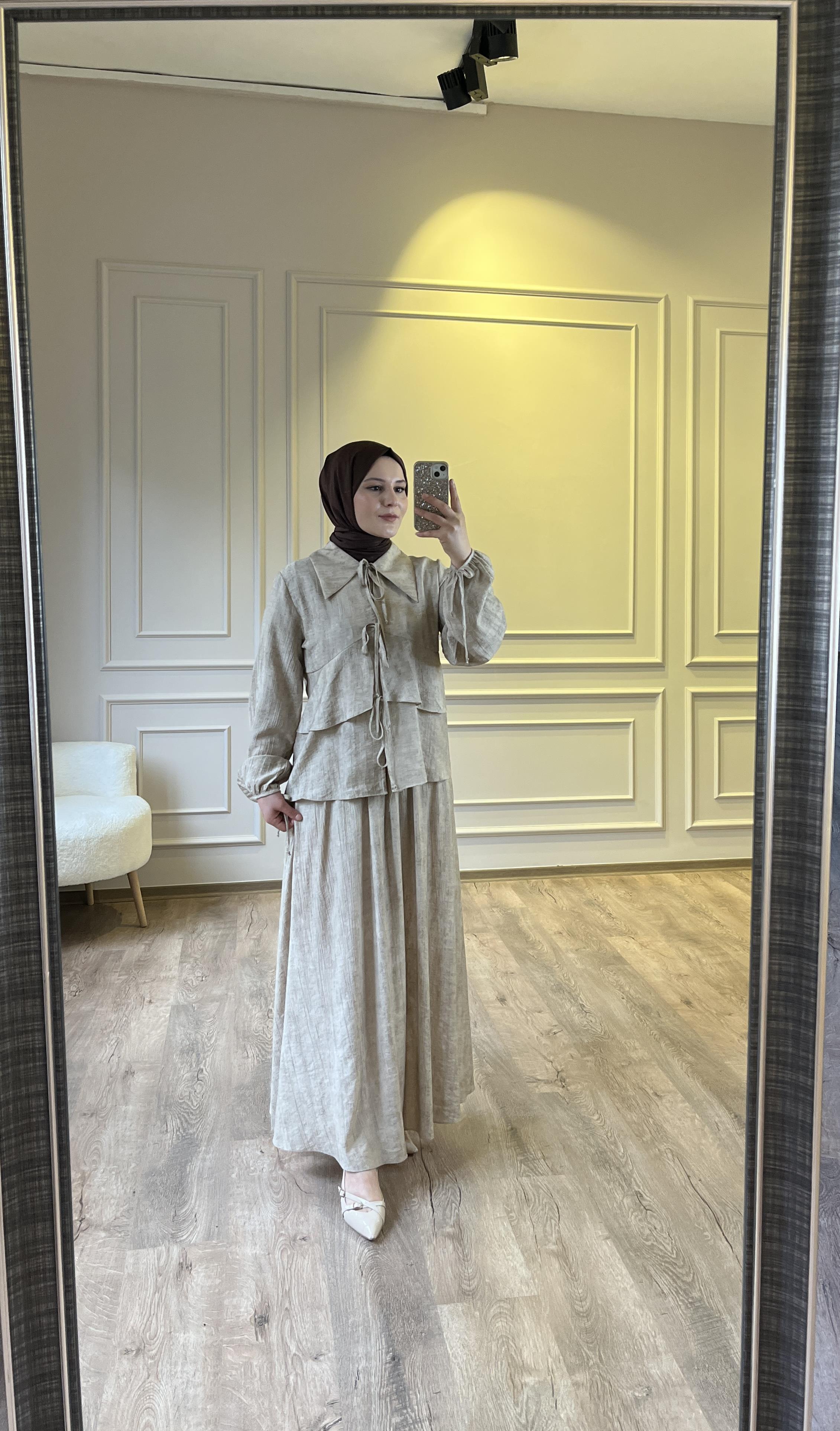 LEVİDOR VİZON ETEKLİ TAKIM