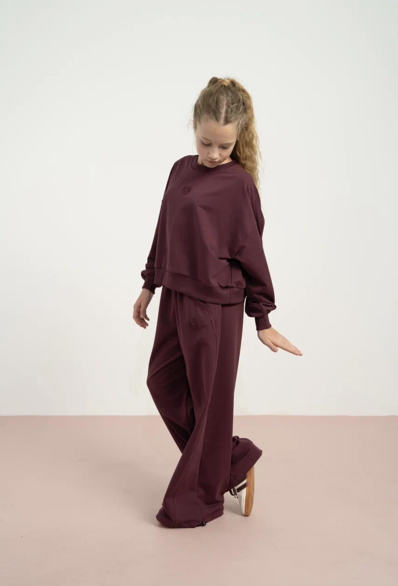 OVERSİZE BOL PAÇA EŞOFMAN TAKIMI BORDO