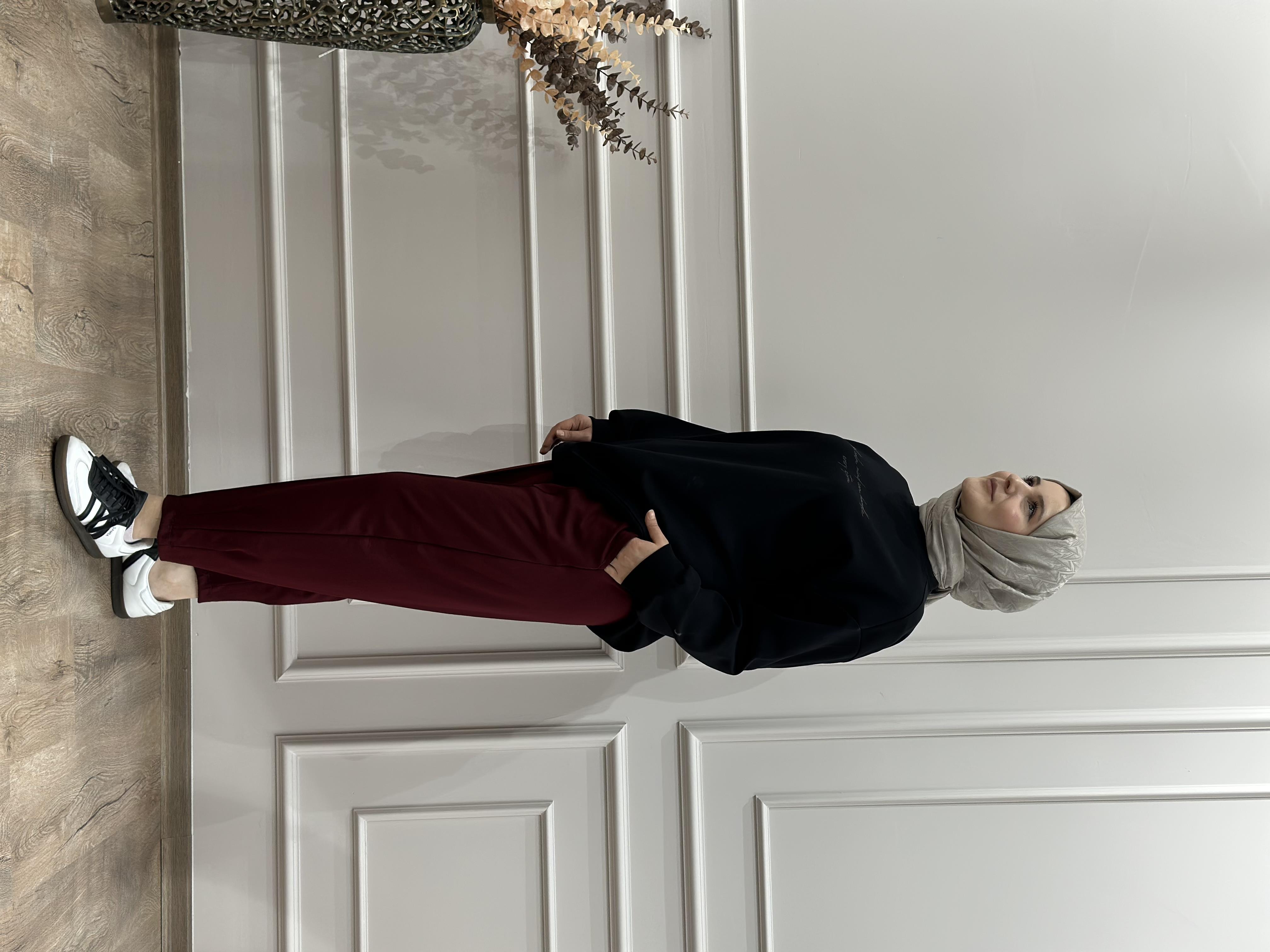 OYSHO BORDO PANTOLON 