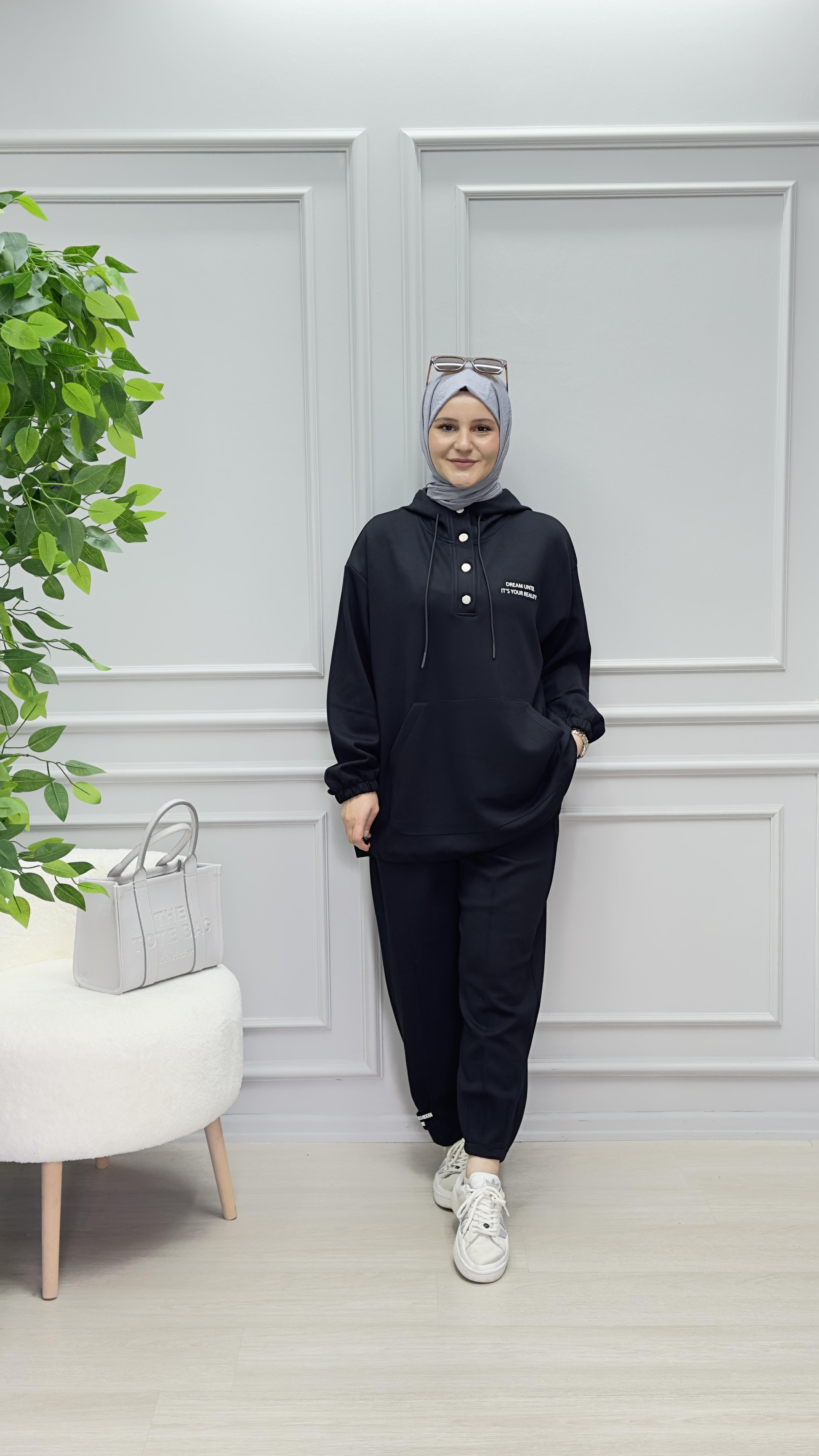 OYSHO KUMAŞ SİYAH SPOR TAKIM