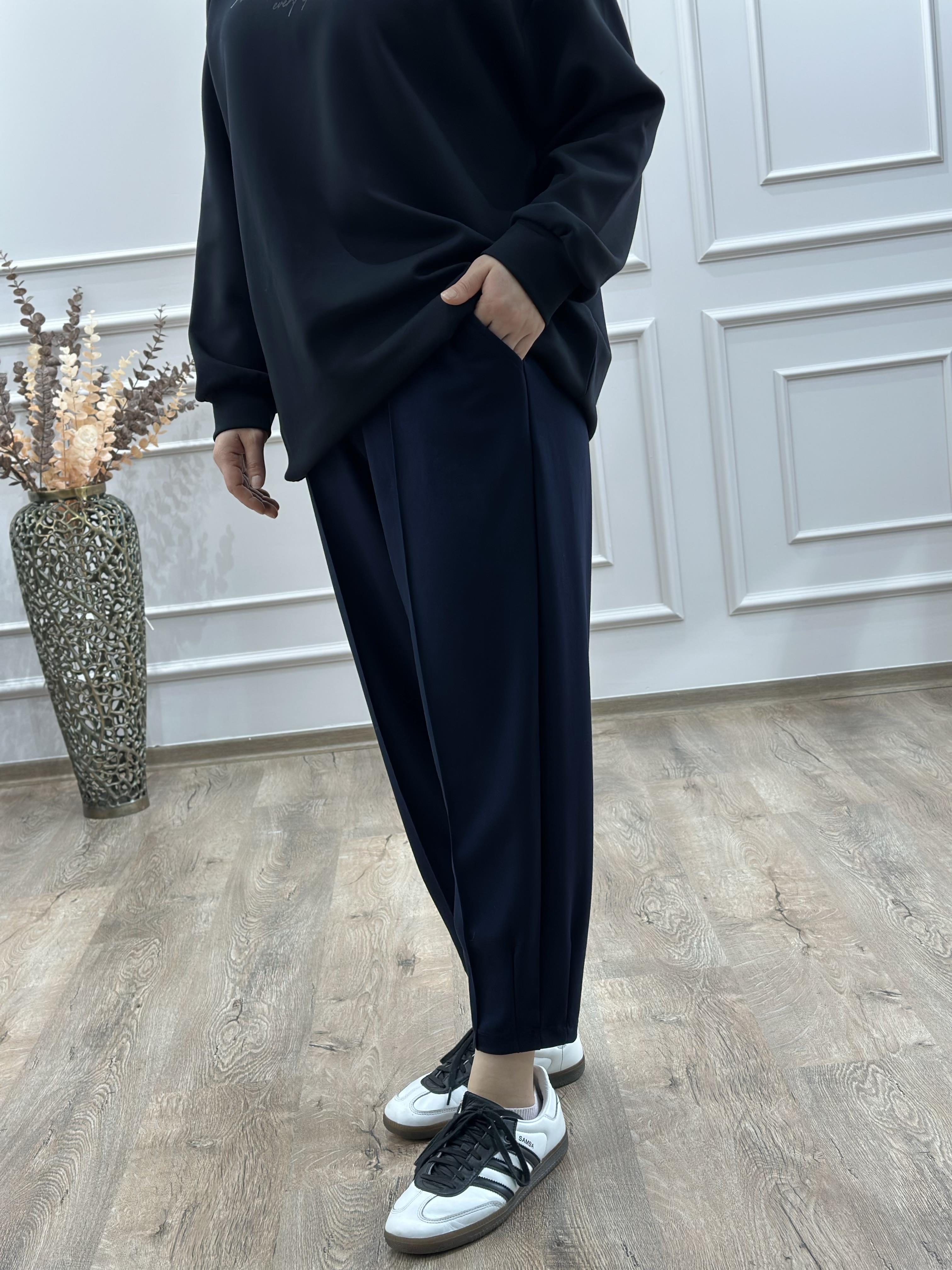 OYSHO LACİVERT PANTOLON 