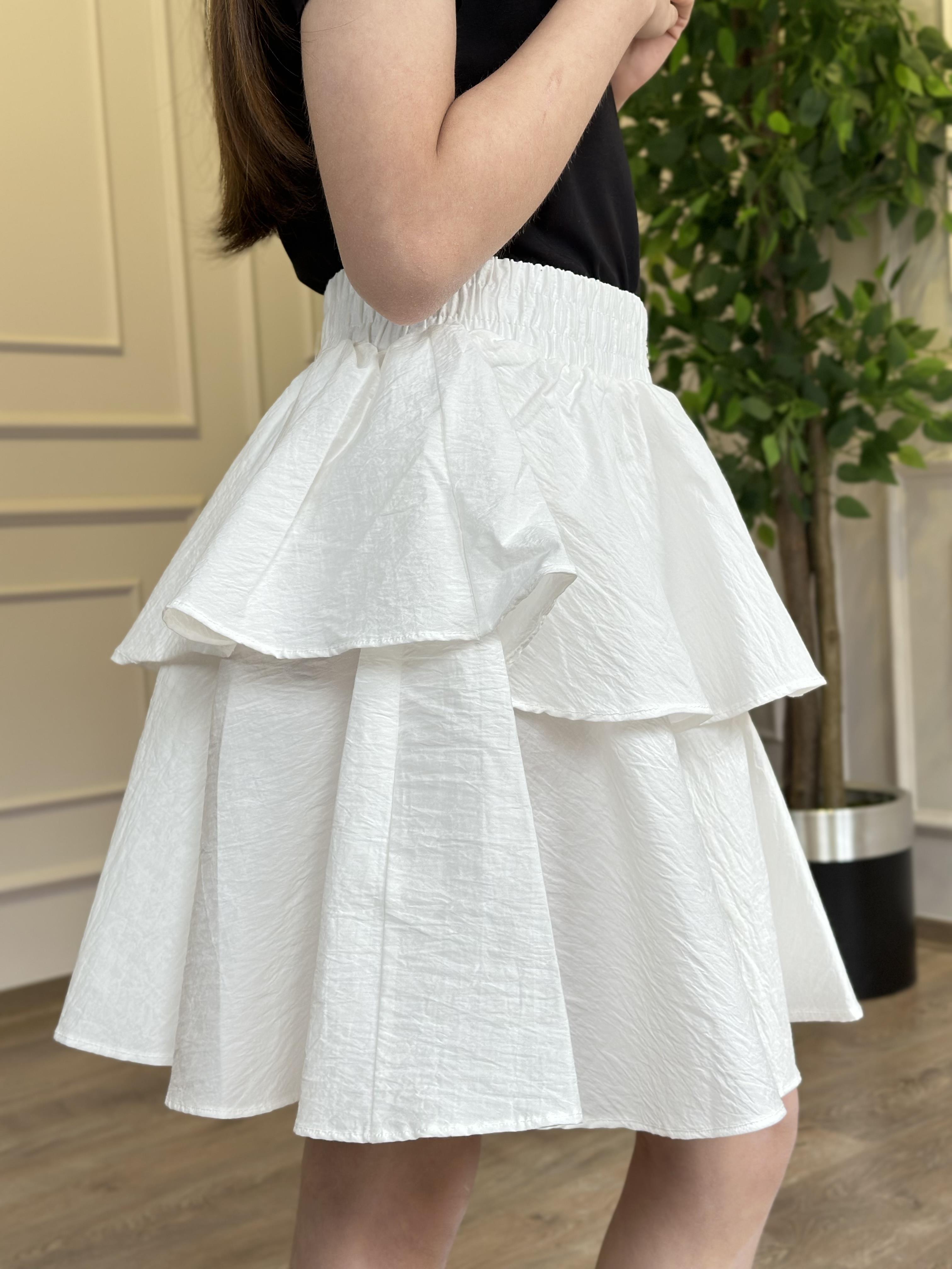 PARAŞÜT KUMAŞ BEYAZ ETEK