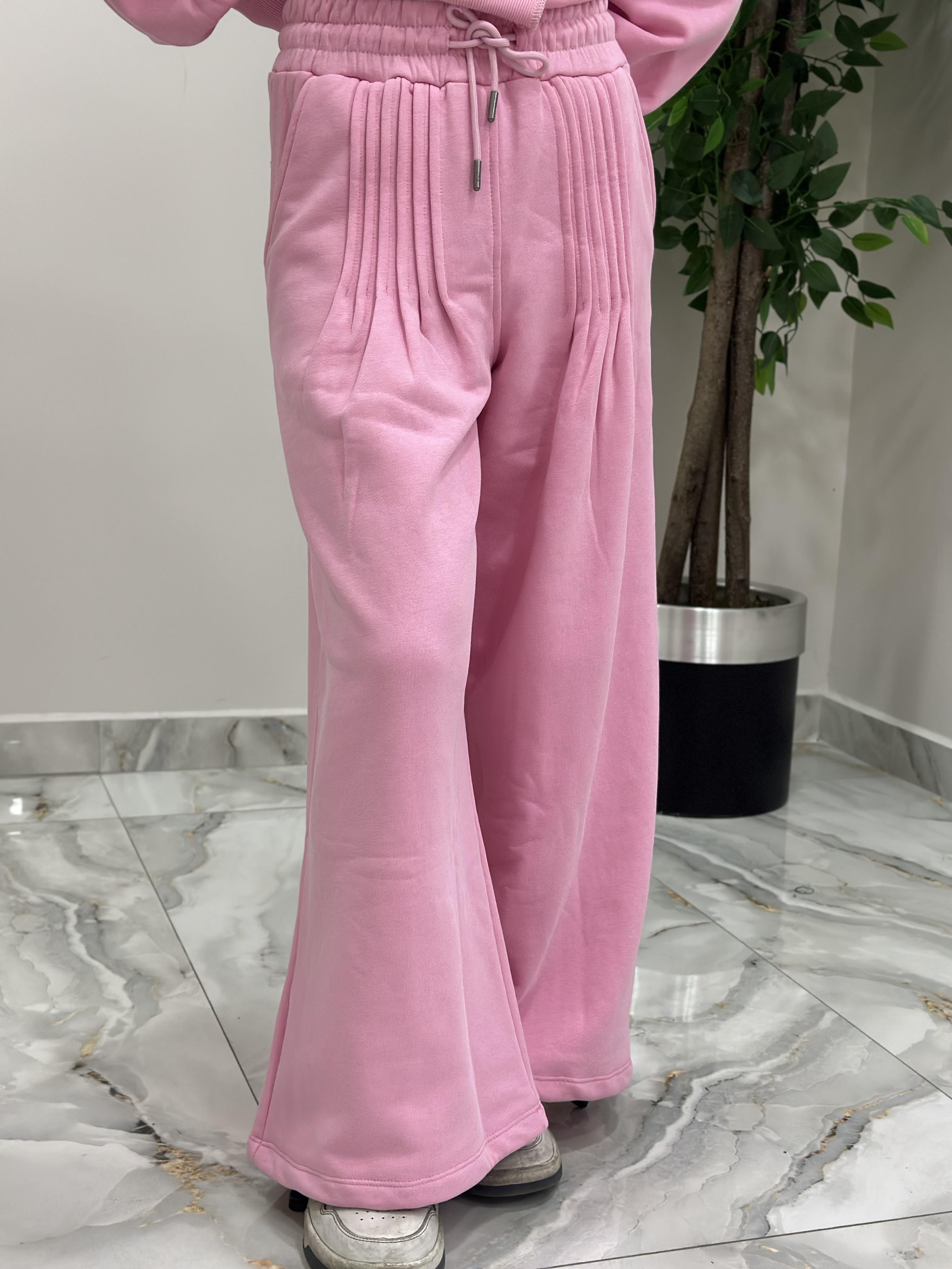 PEMBE 3 İPLİK EŞOFMAN ALTI