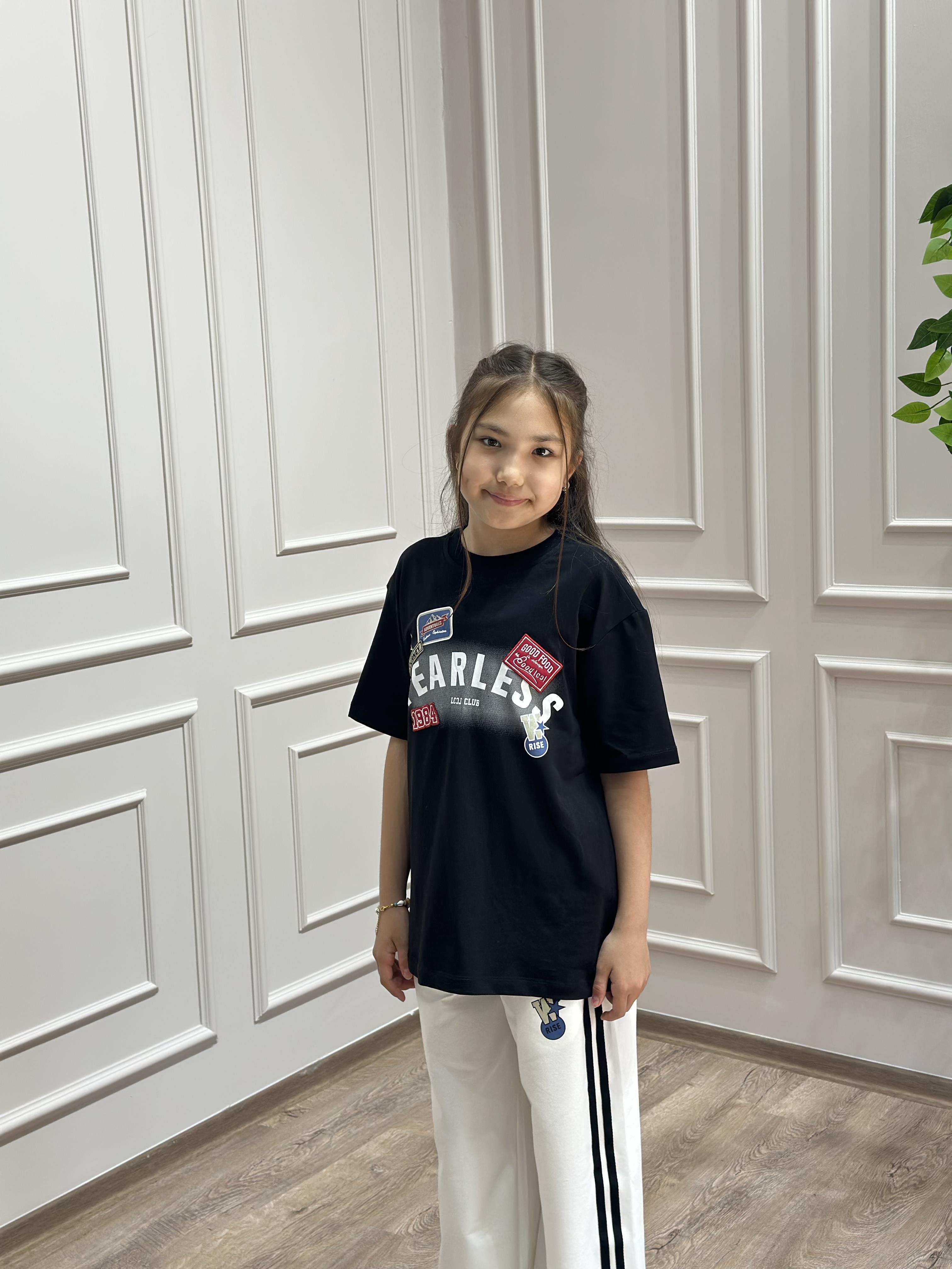 SİYAH BASKILI OVERSİZE TAKIM