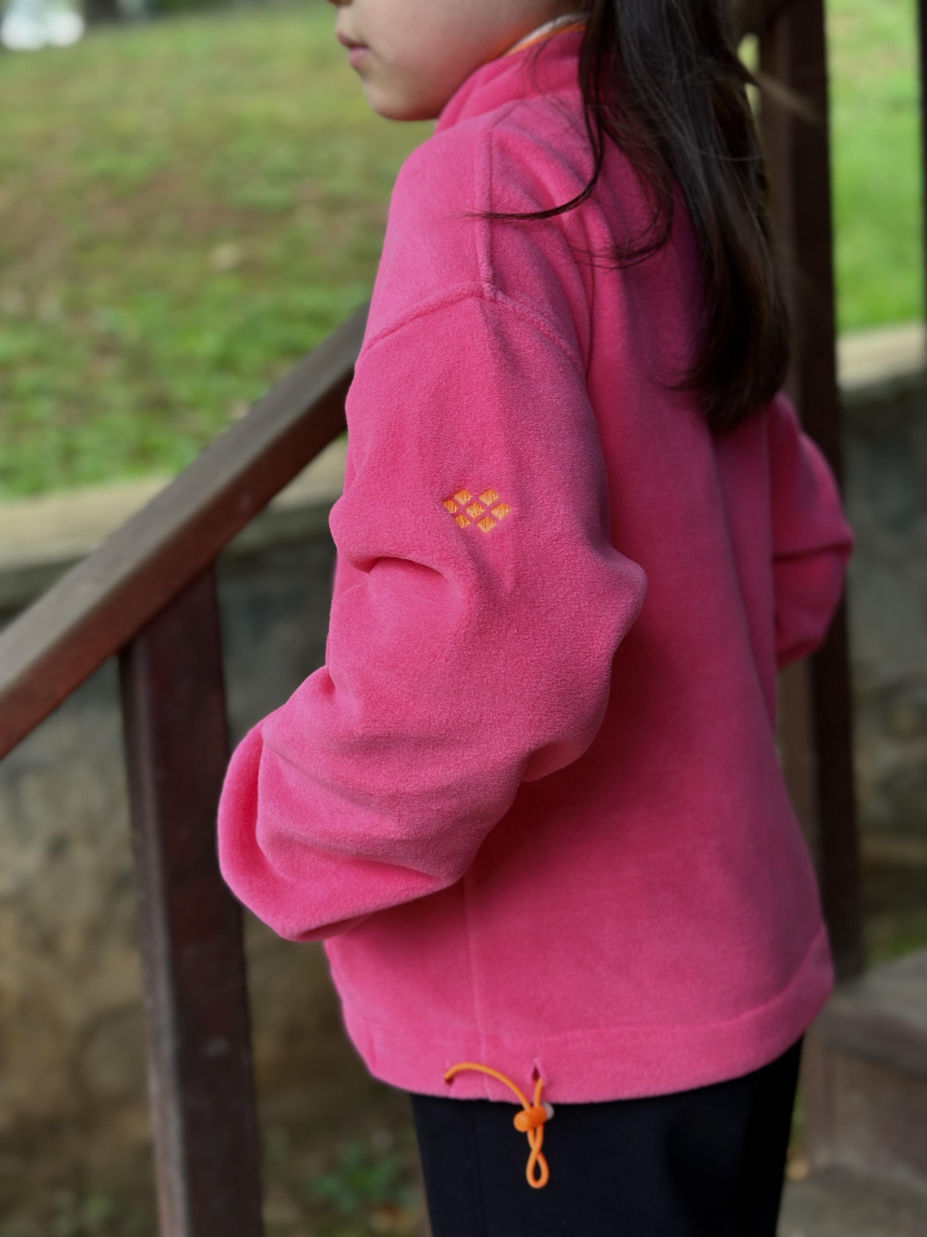 TOMMY LİFE POLAR PEMBE KIZ HIRKA