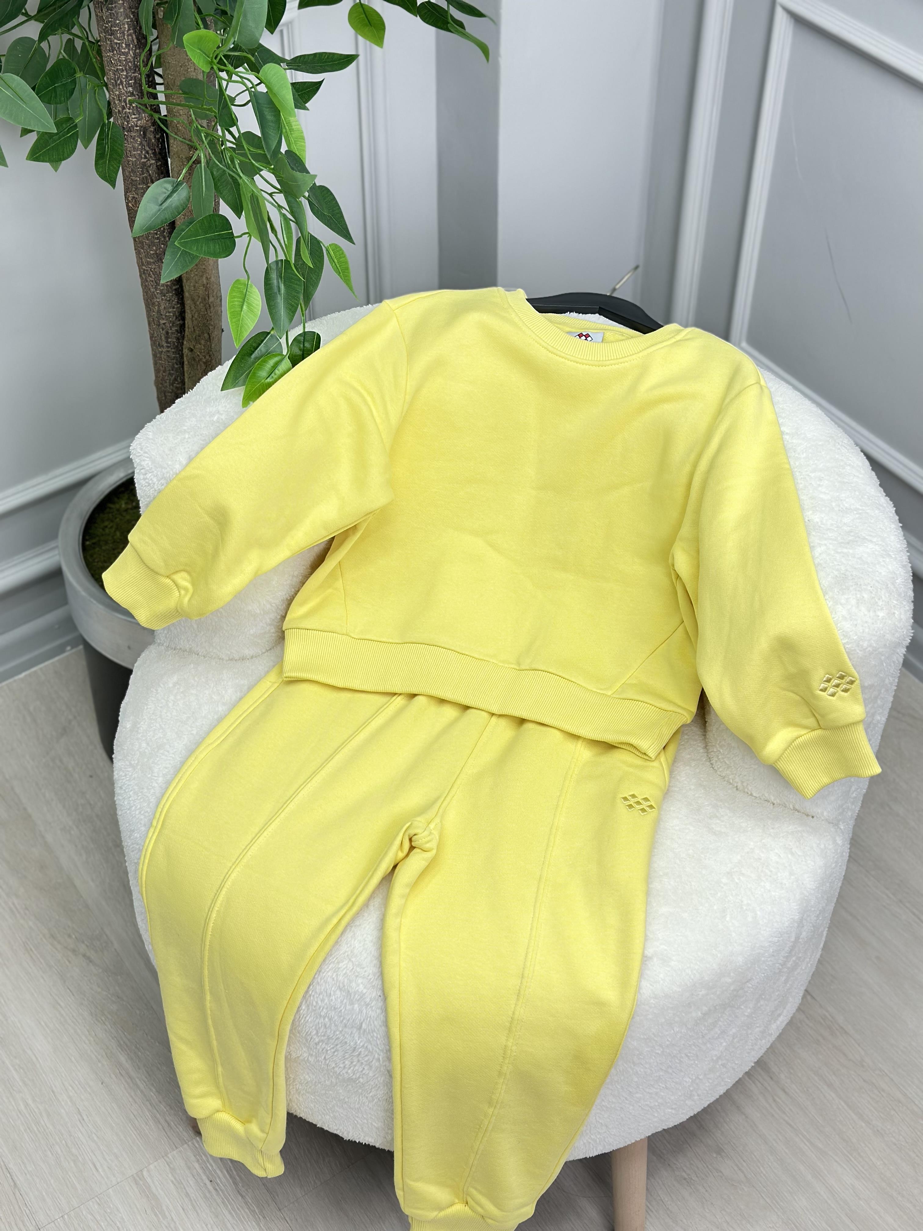 TOMMY LİFE ŞARDONSUZ SARI EŞOFMAN TAKIMI
