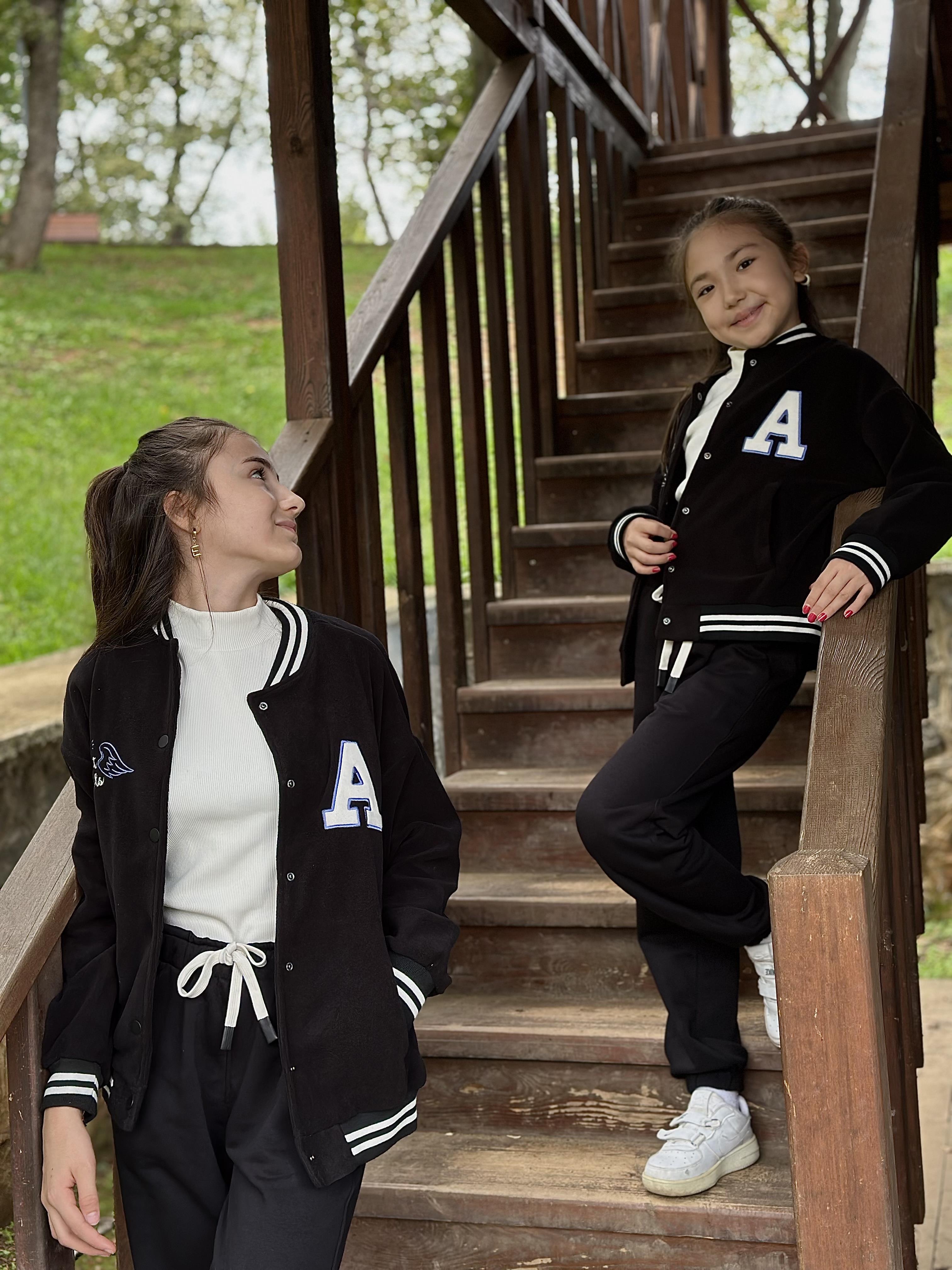 TOMMY LİFE SİYAH POLARLI KIZ KOLEJ CEKETİ