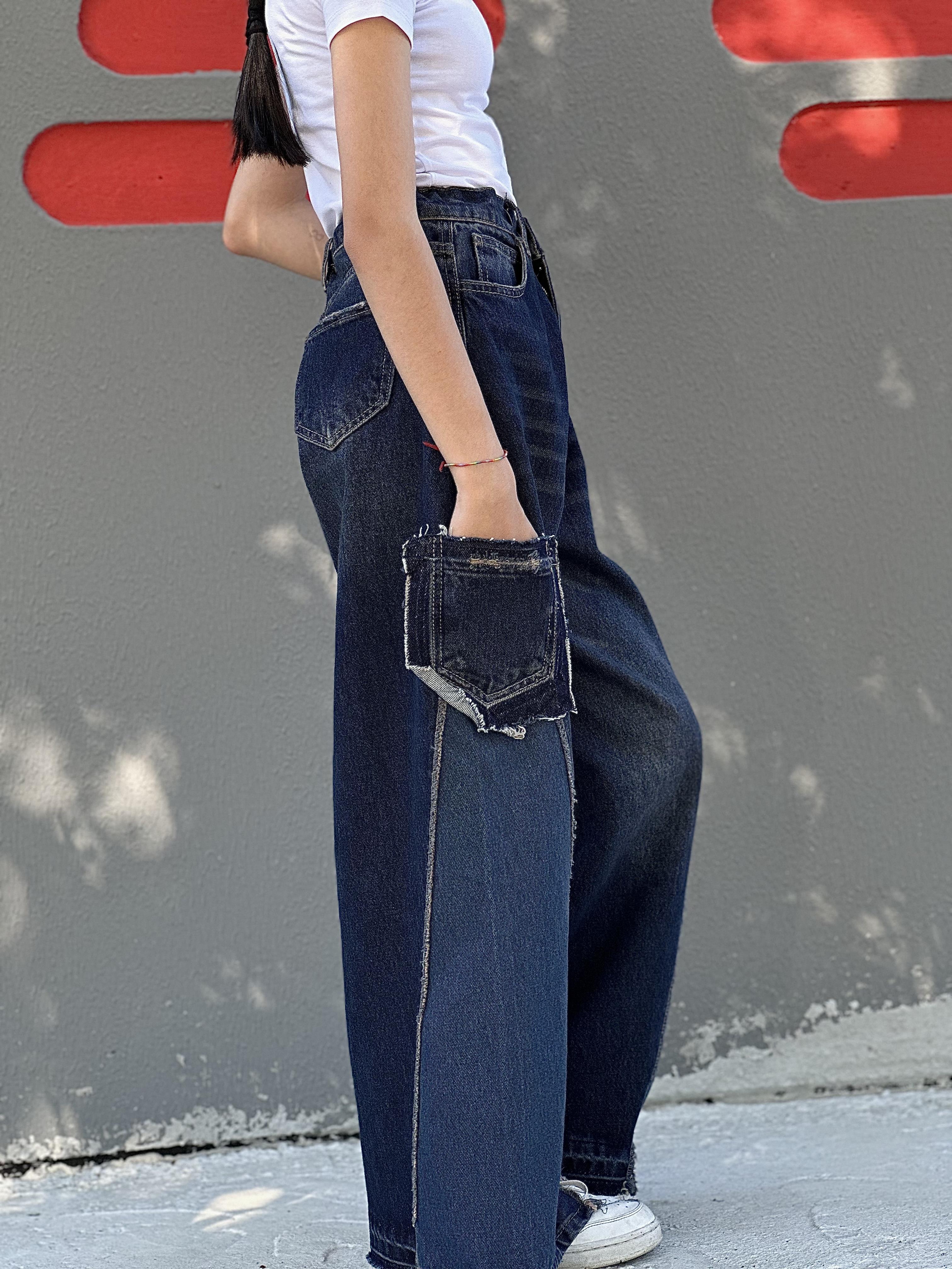 YANDAN CEPLİ KOT PANTOLON