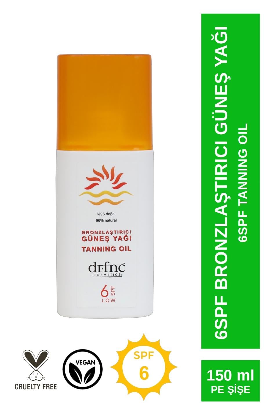Bronzlaştırıcı Güneş Yağı 6 SPF