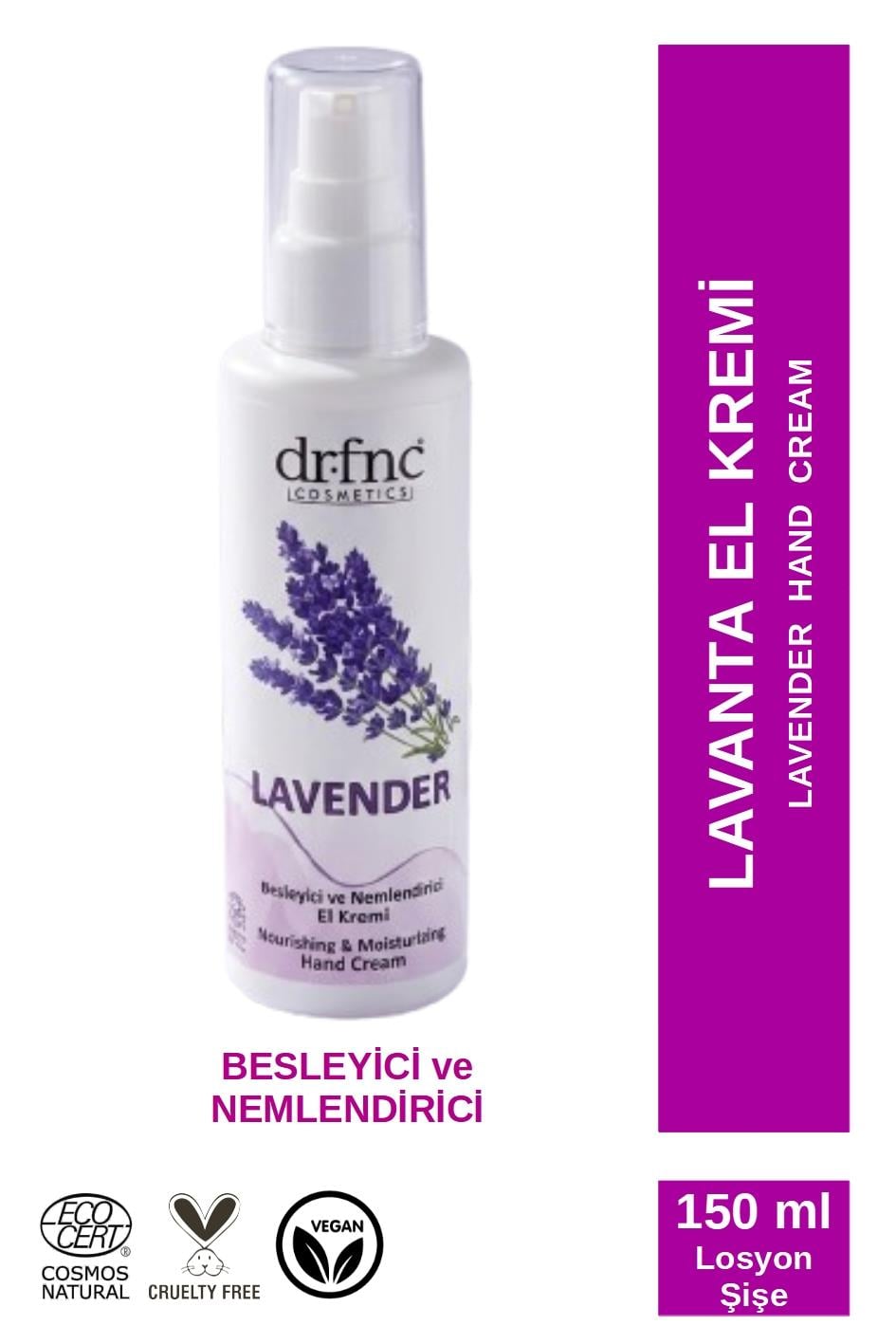 LAVENDER El ve Yüz Kremi - Besleyici ve Nemlendirici