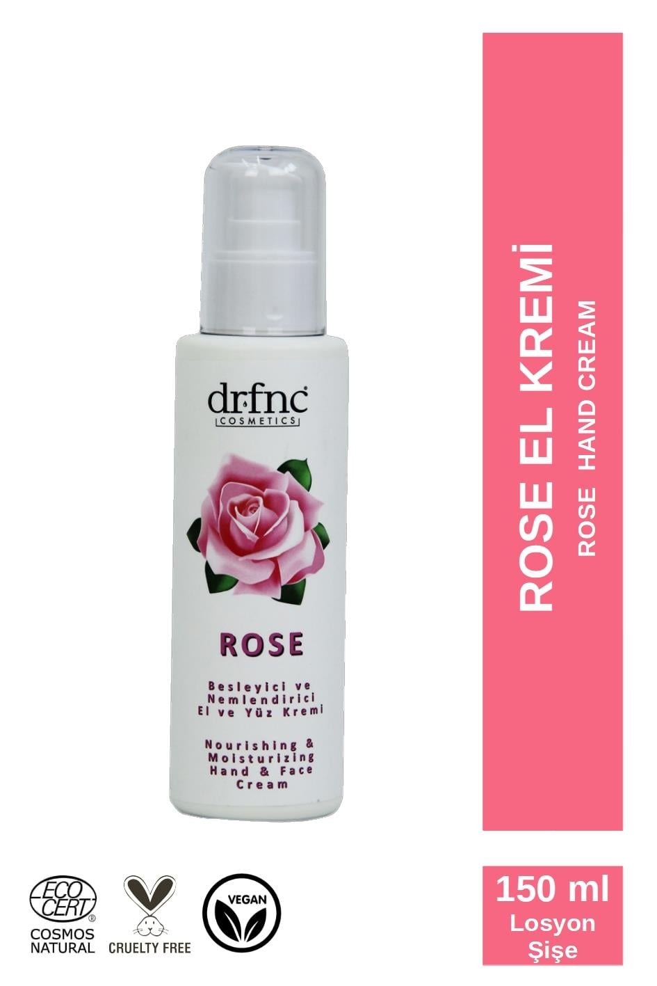 ROSE El ve Yüz Kremi - Besleyici ve Nemlendirici